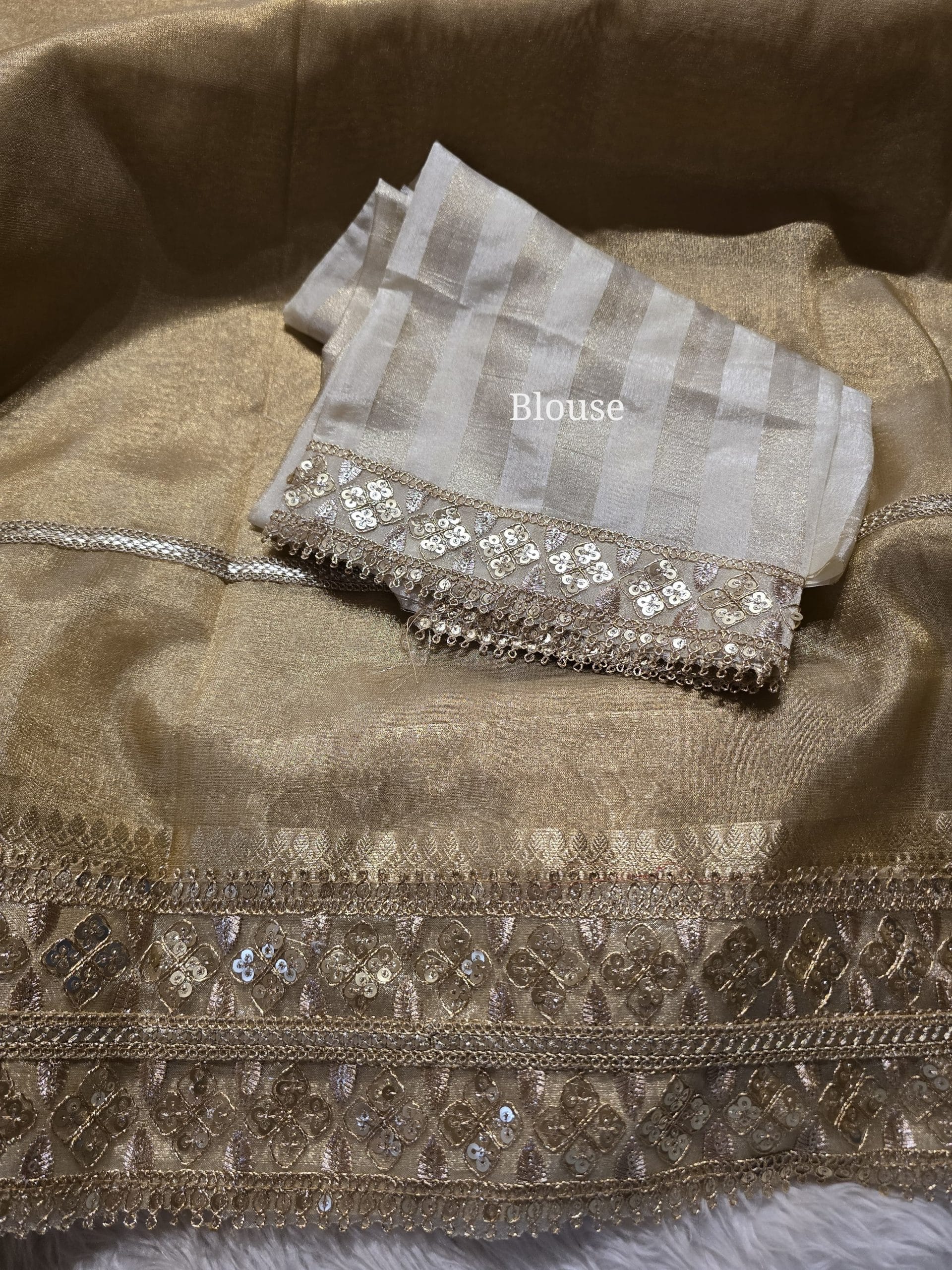 ADITI-GOLD SAREE - Image 5