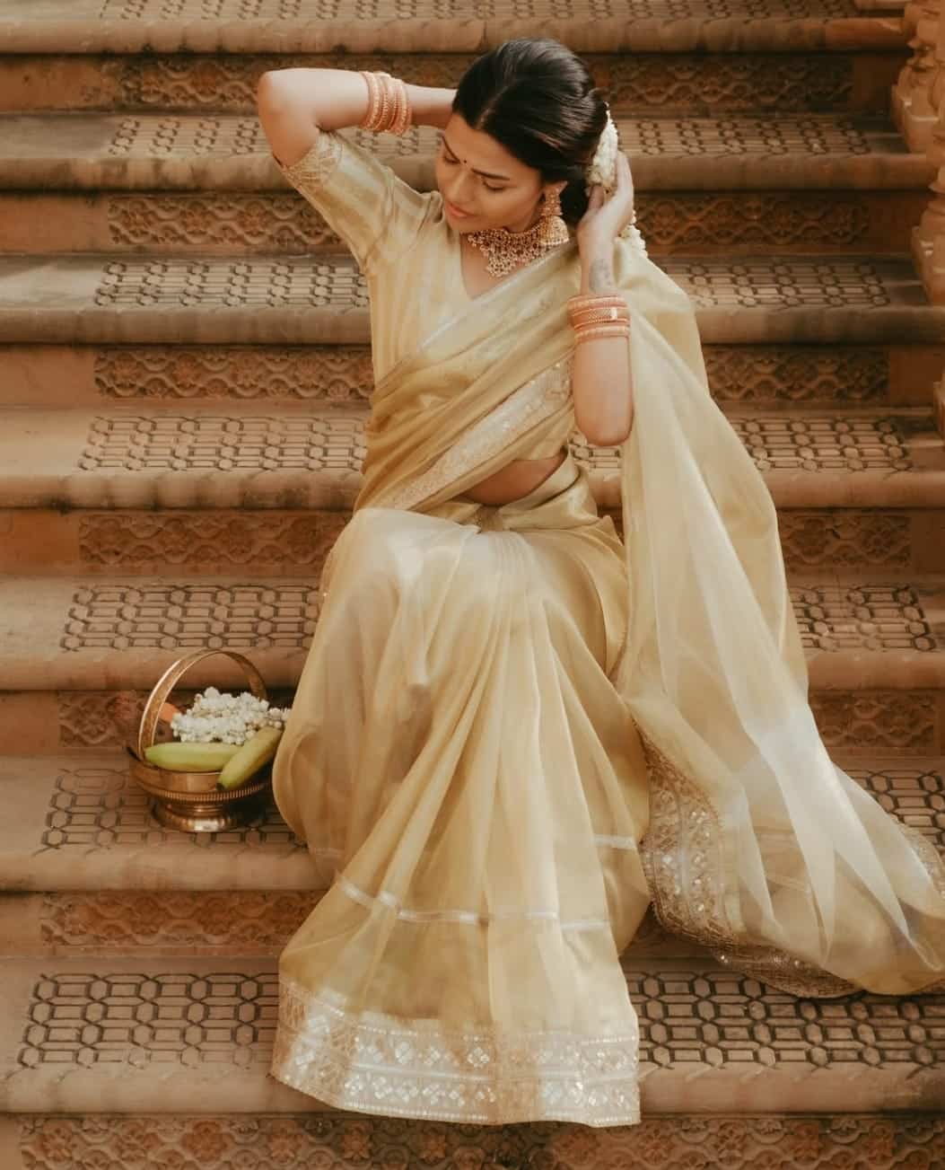 ADITI-GOLD SAREE - Image 7
