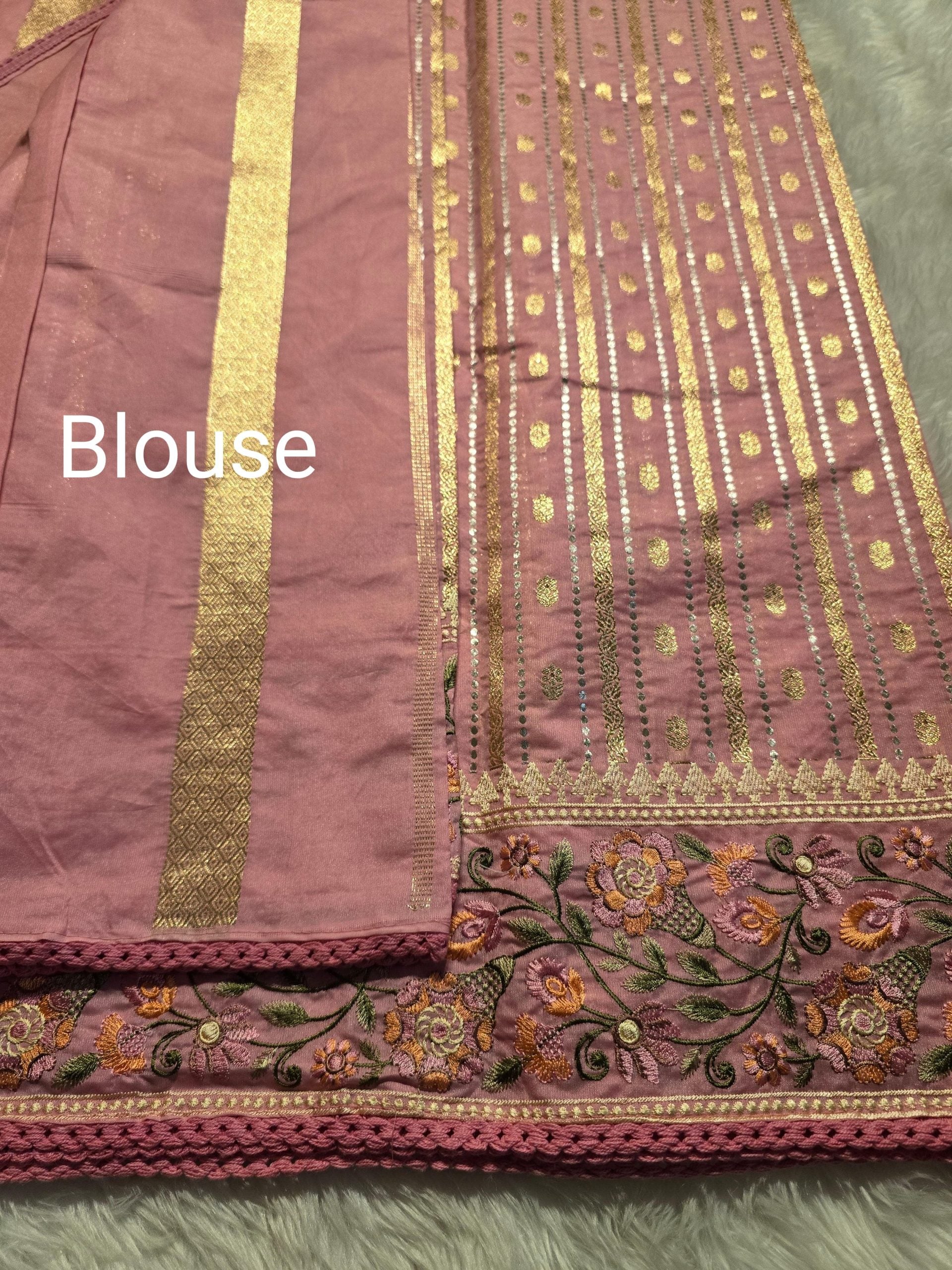 ANAHA- BABY PINK SAREE - Image 6