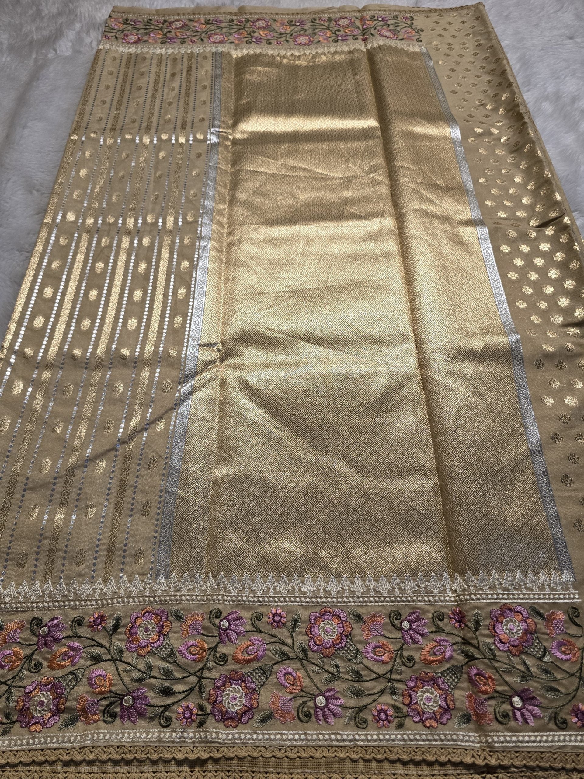 ANAHA-BEIGE SAREE - Image 7