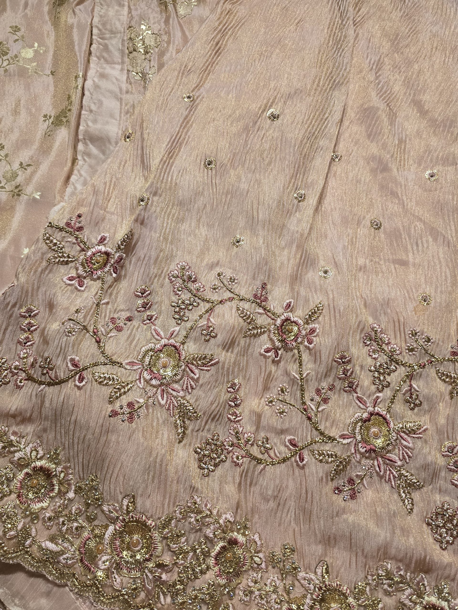 ANIKA BRIDAL EDIT-BABY PINK SAREE - Image 7