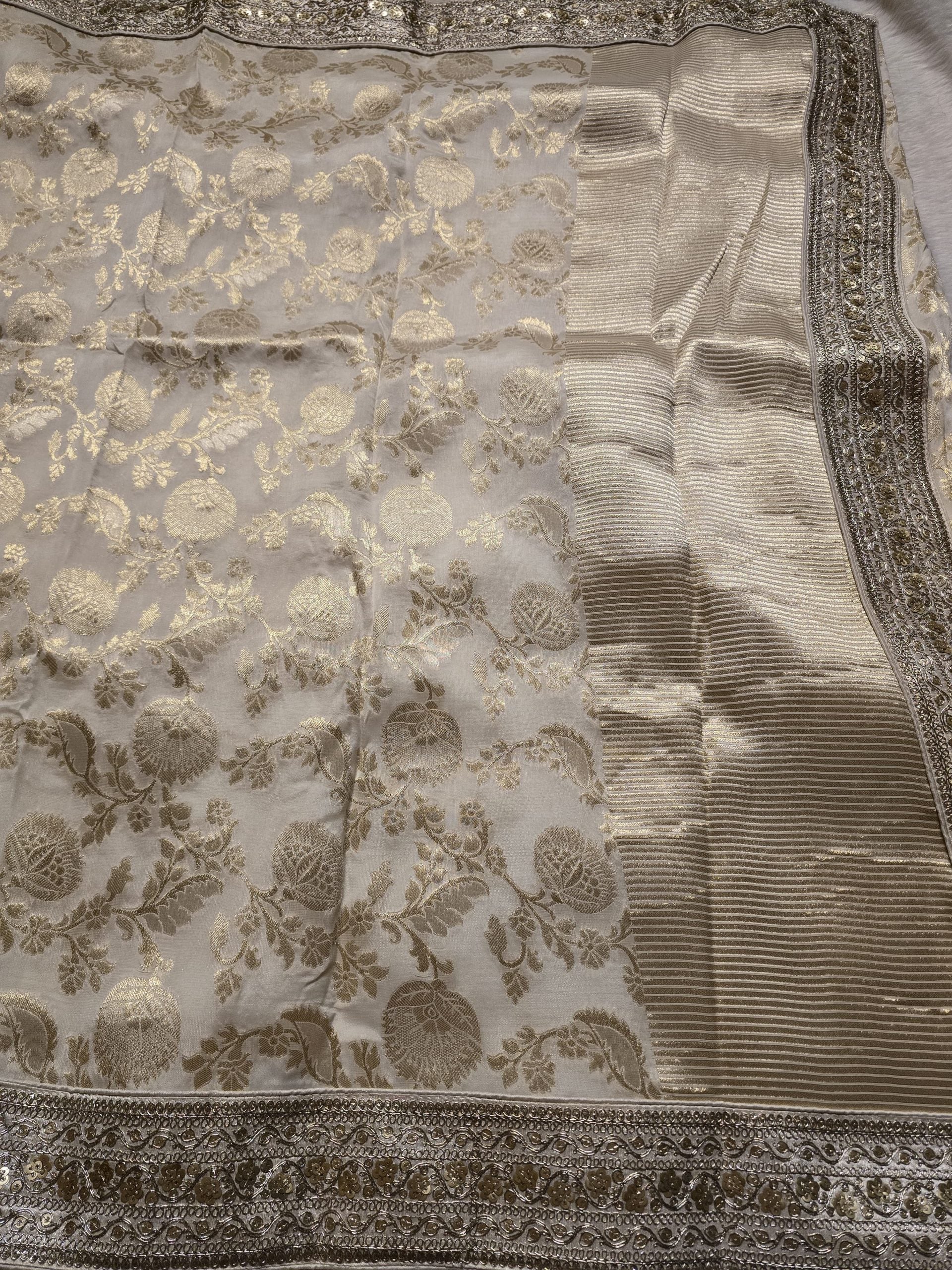 ANIKA BRIDAL EDIT- HALF WHITE SAREE - Image 5