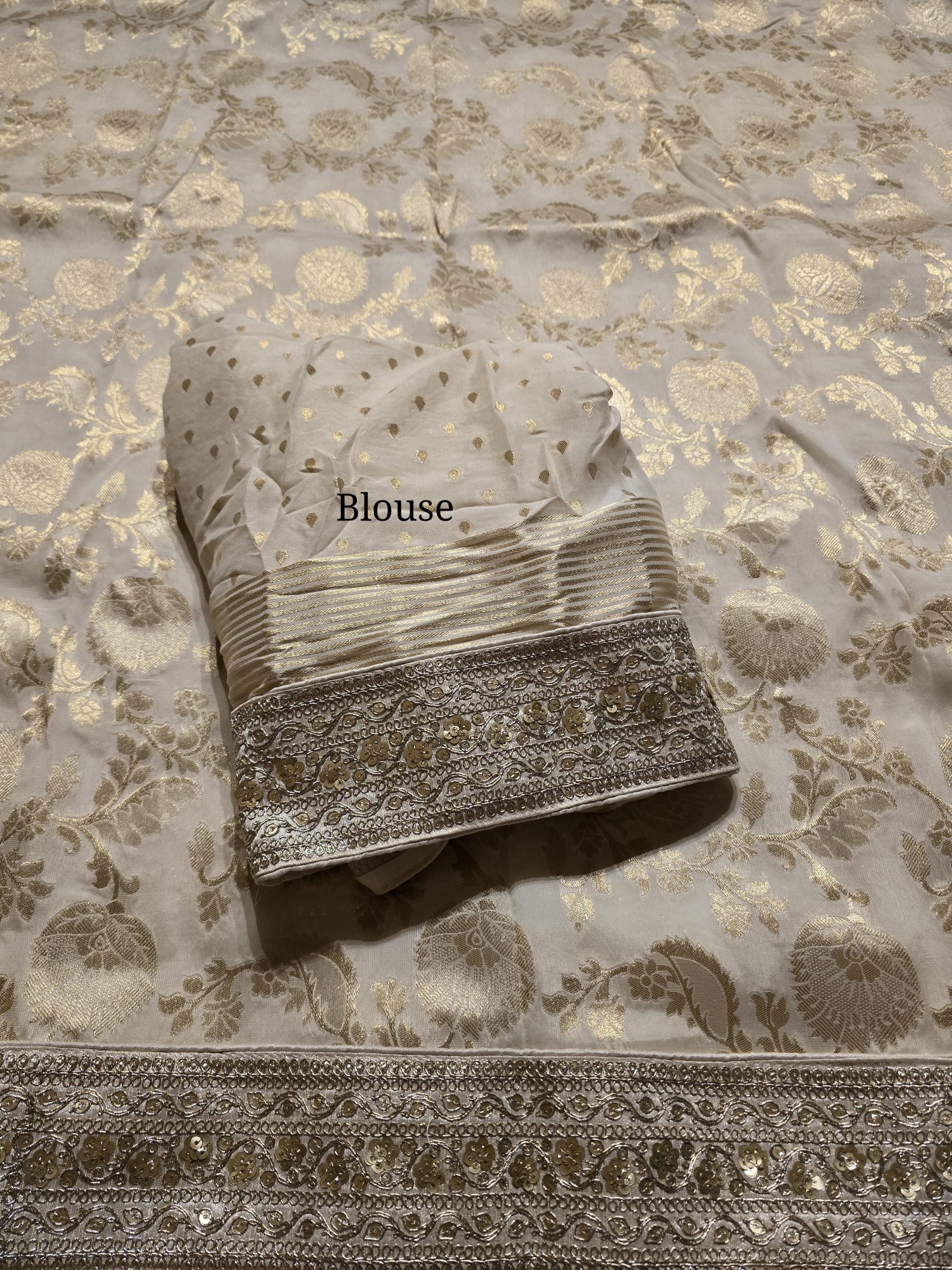 ANIKA BRIDAL EDIT- HALF WHITE SAREE - Image 7