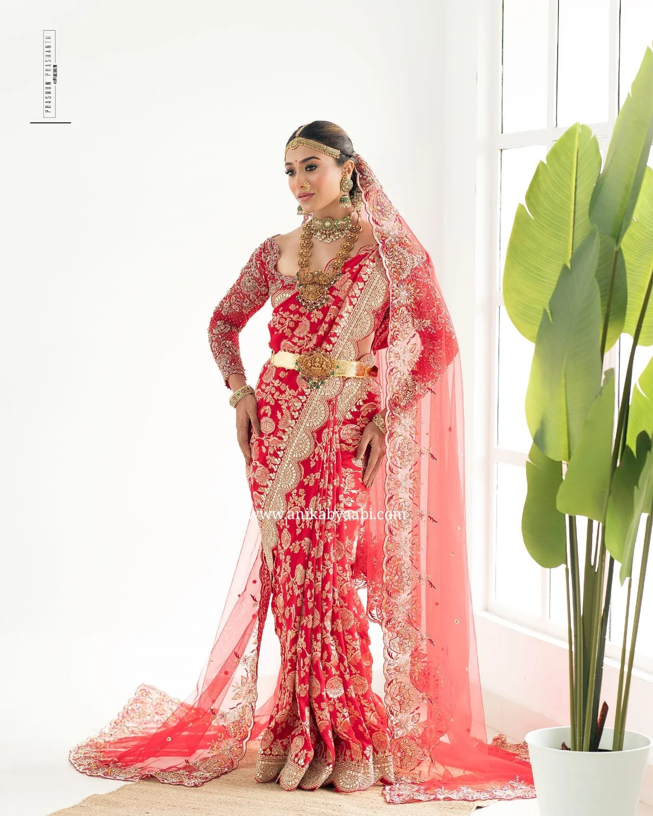 ANIKA BRIDAL EDIT - RED SAREE - Image 10