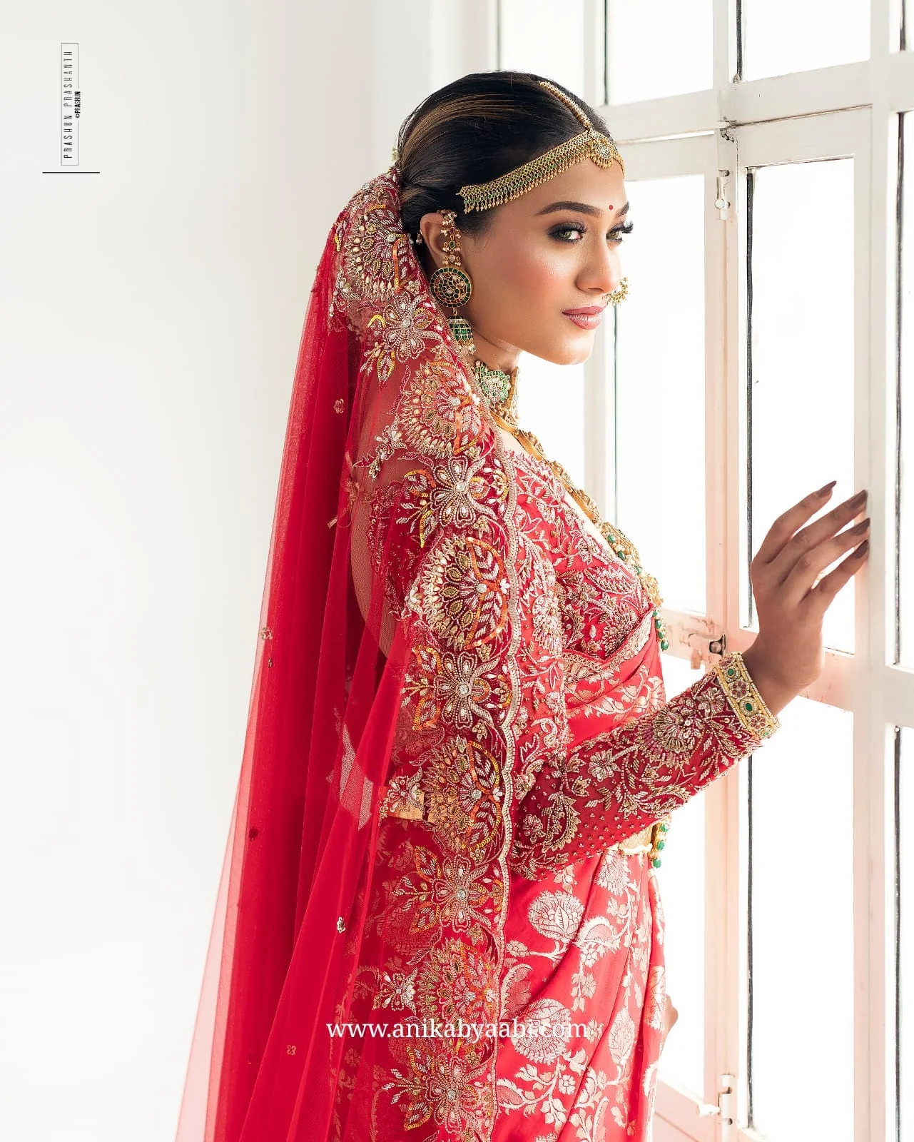 ANIKA BRIDAL EDIT - RED SAREE - Image 13
