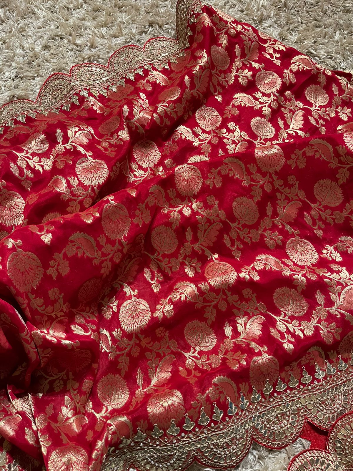 ANIKA BRIDAL EDIT - RED SAREE - Image 4