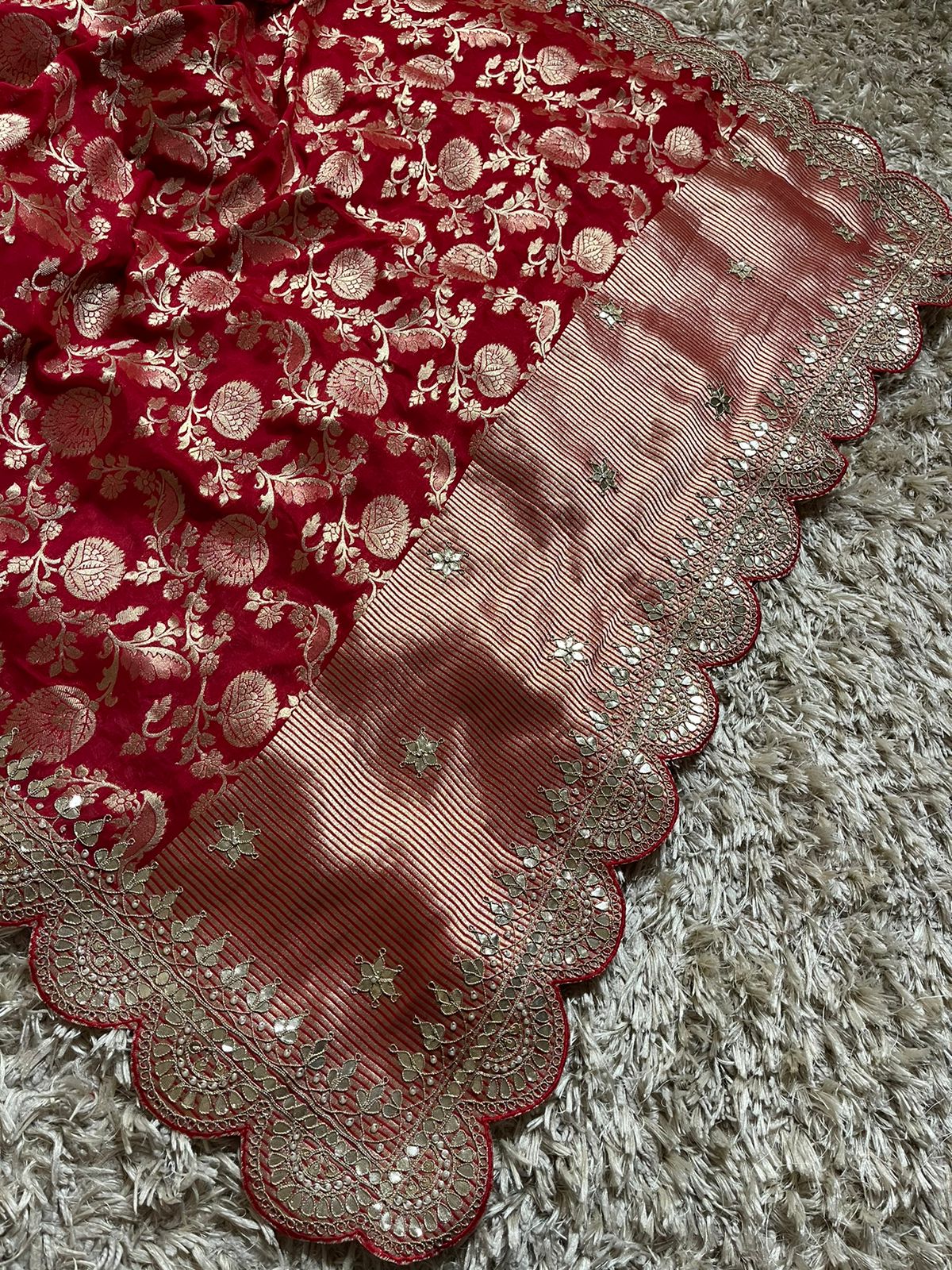 ANIKA BRIDAL EDIT - RED SAREE - Image 5