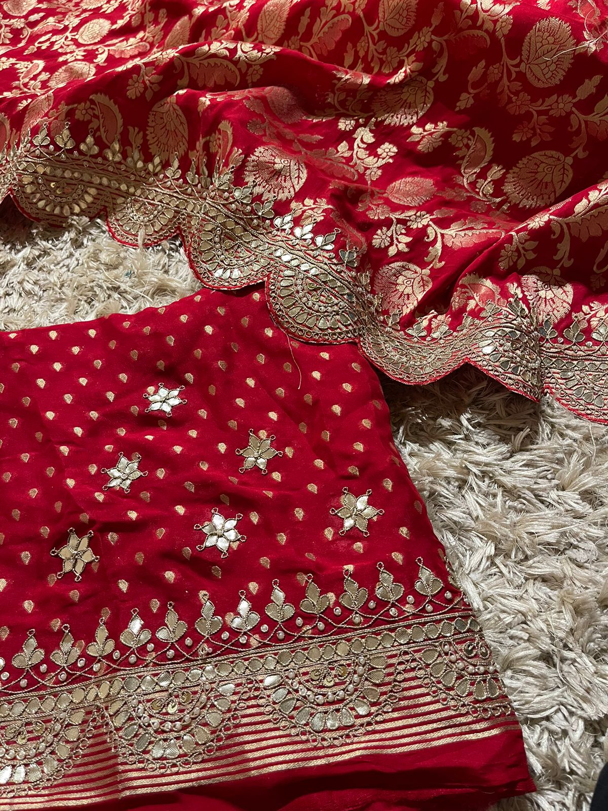 ANIKA BRIDAL EDIT - RED SAREE - Image 6