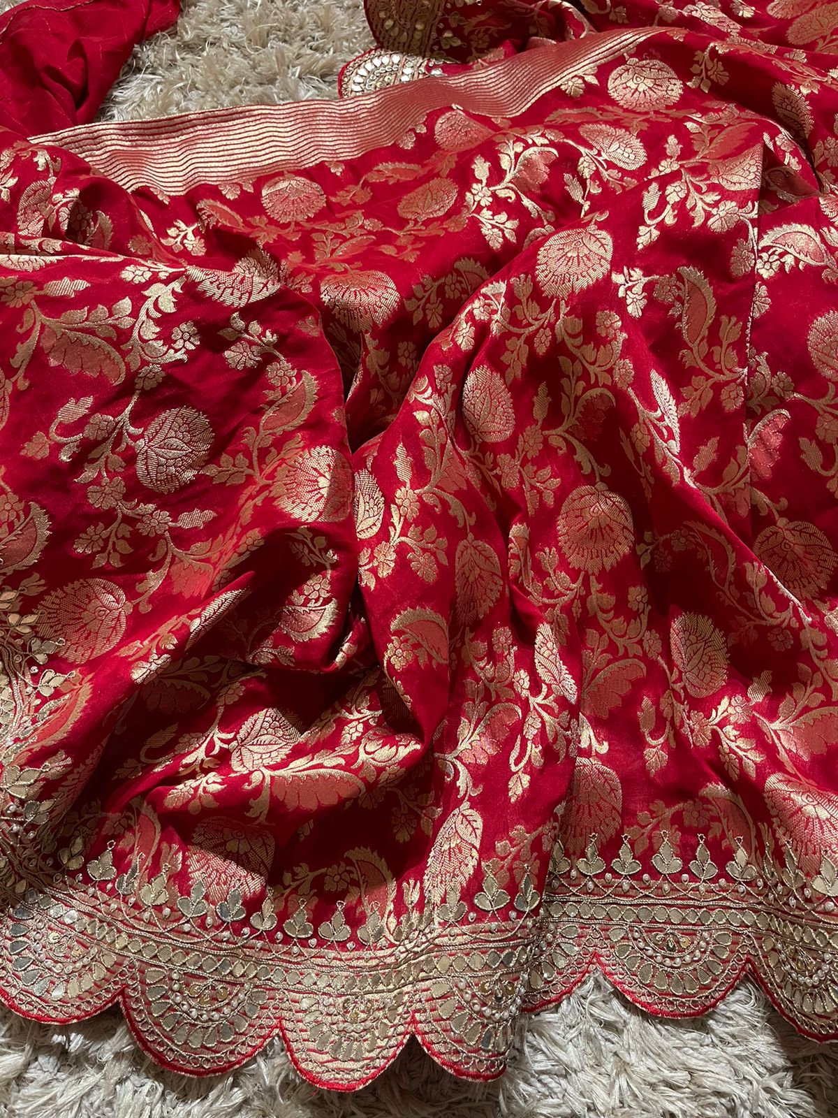 ANIKA BRIDAL EDIT - RED SAREE - Image 7