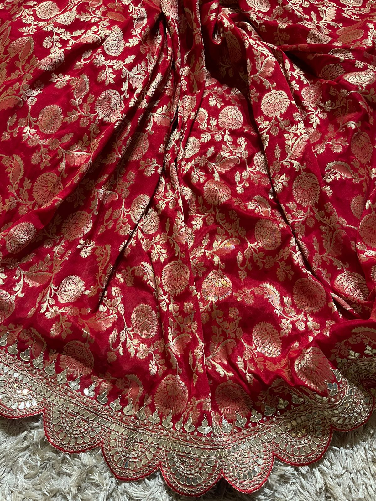 ANIKA BRIDAL EDIT - RED SAREE - Image 9