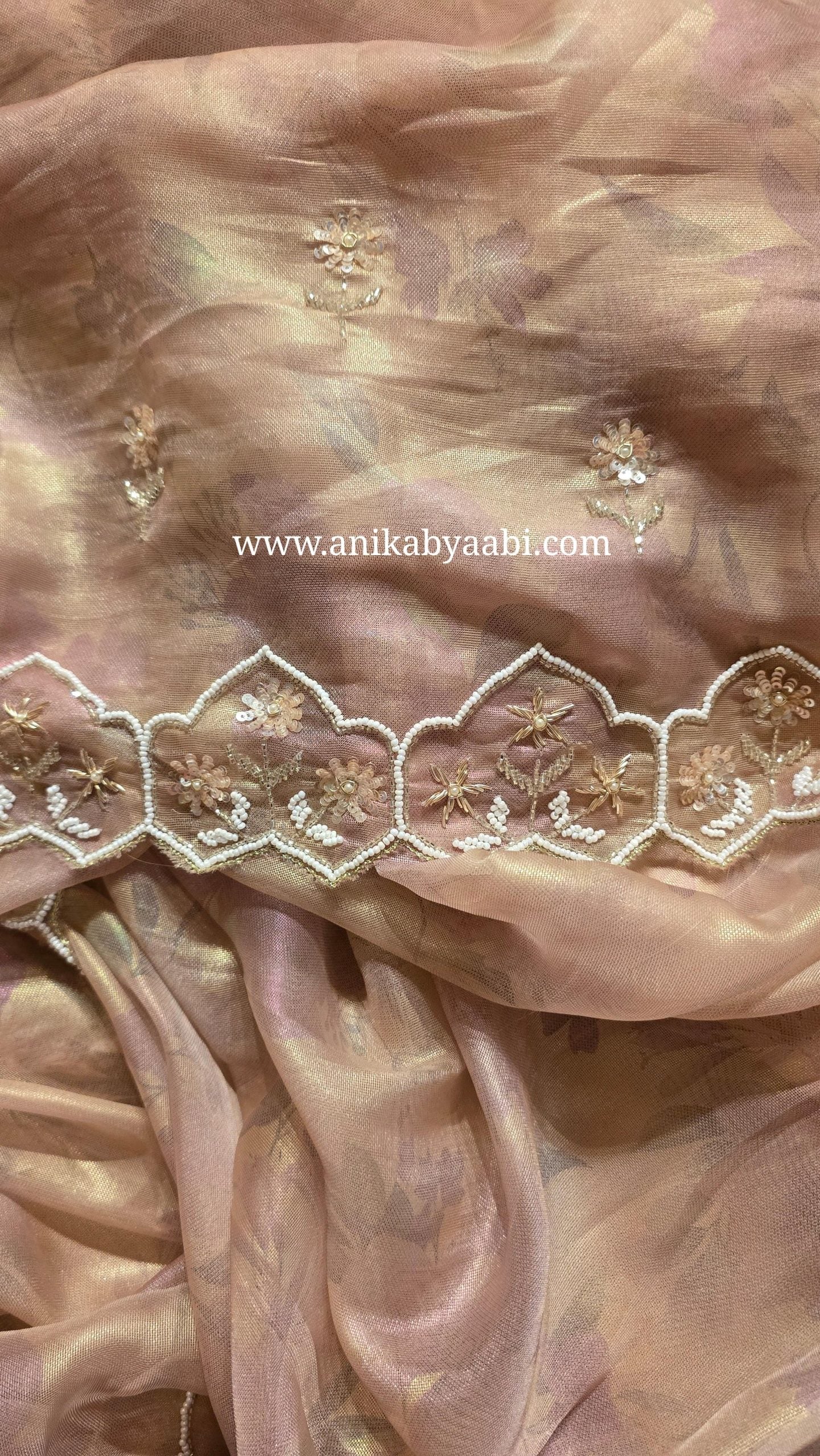 DAFFODIL - PASTEL PINK SAREE - Image 4