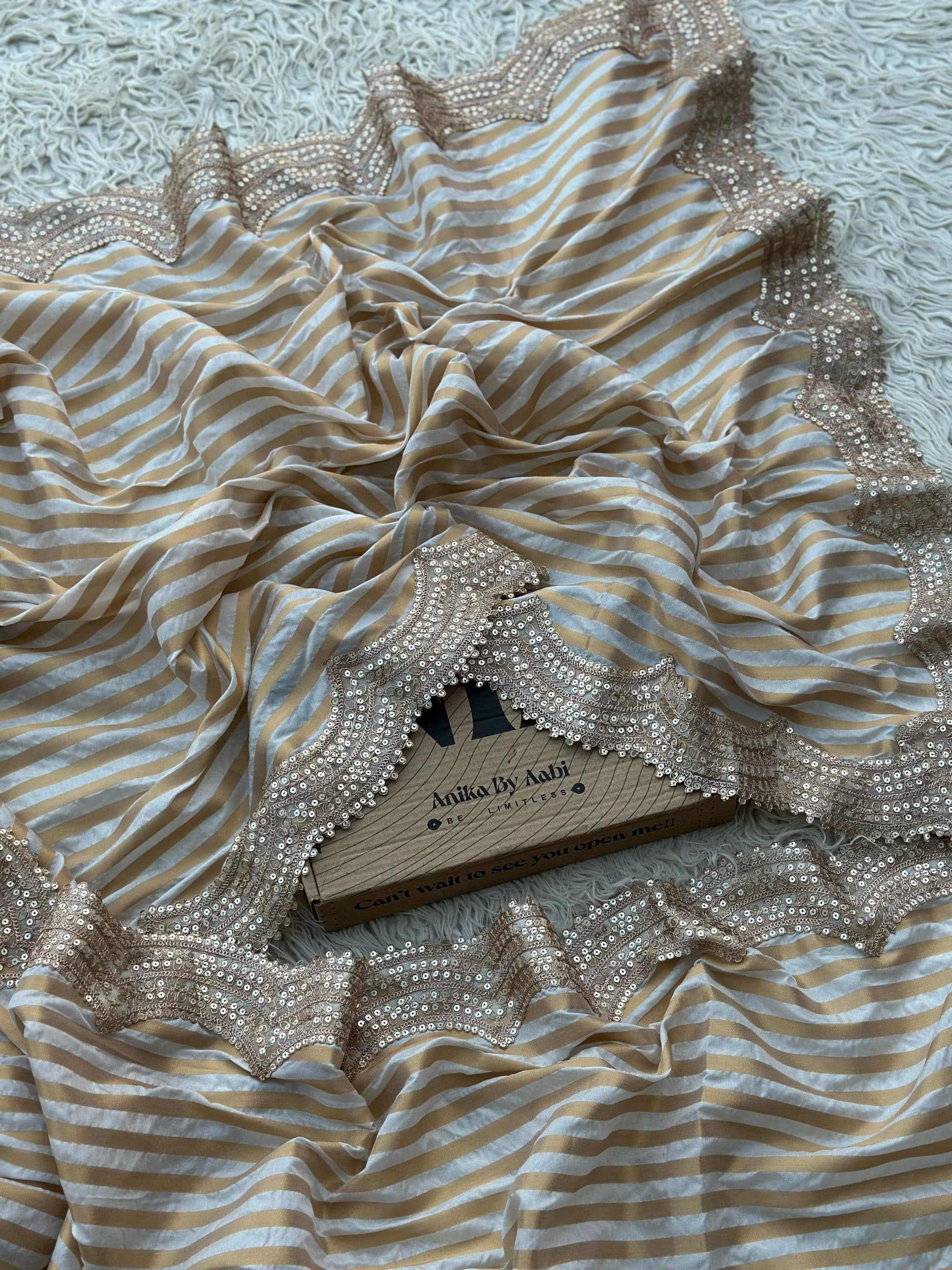 DUSHERA ONAM TISSUE LACE SAREE - Image 4