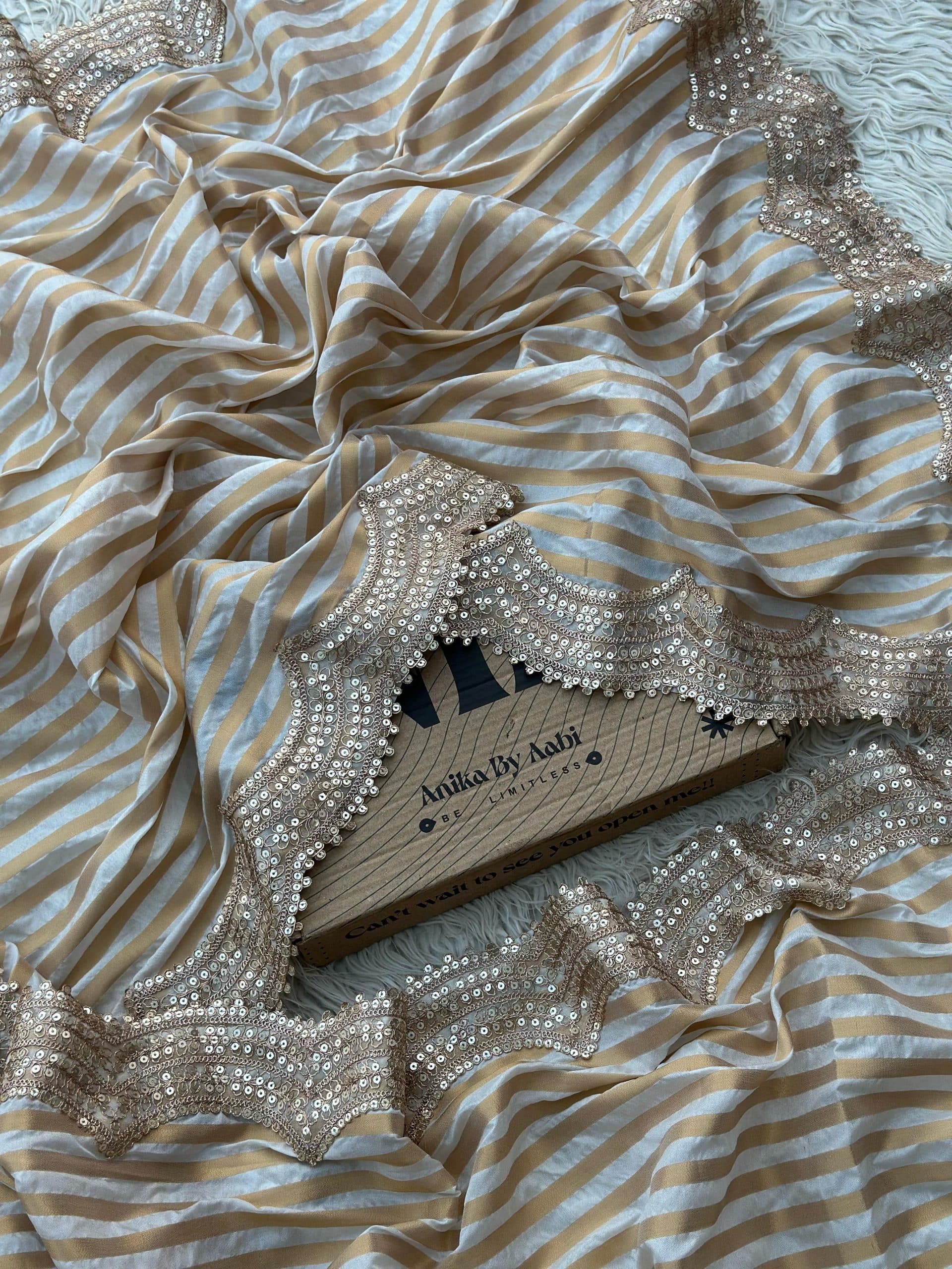 DUSHERA ONAM TISSUE LACE SAREE - Image 6