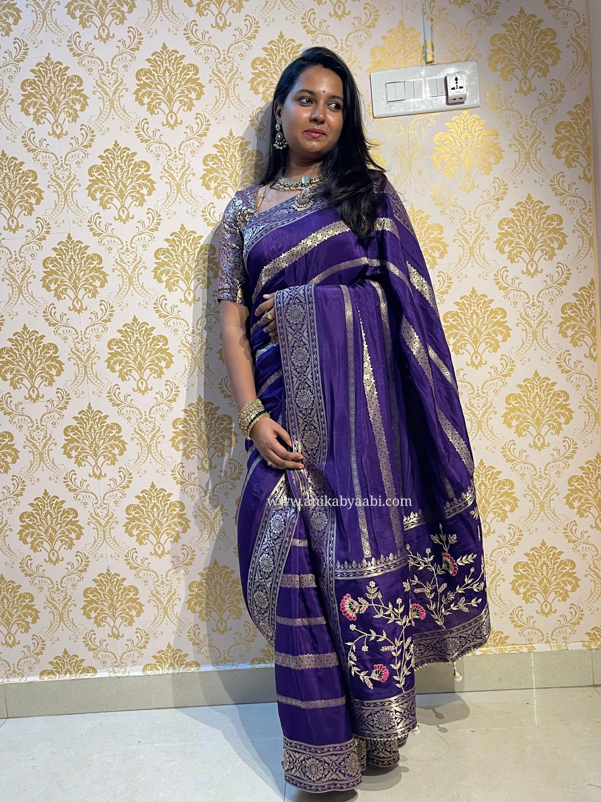 HEY- PURPLE SAREE - Image 9