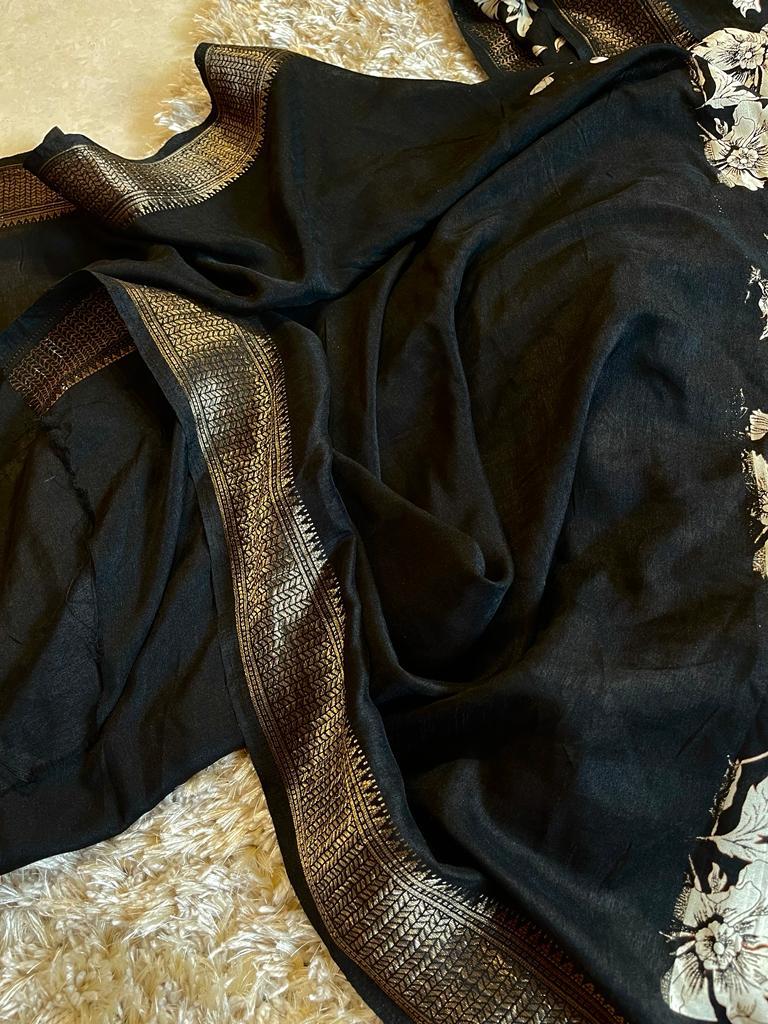 JESS-BLACK SAREE - Image 4