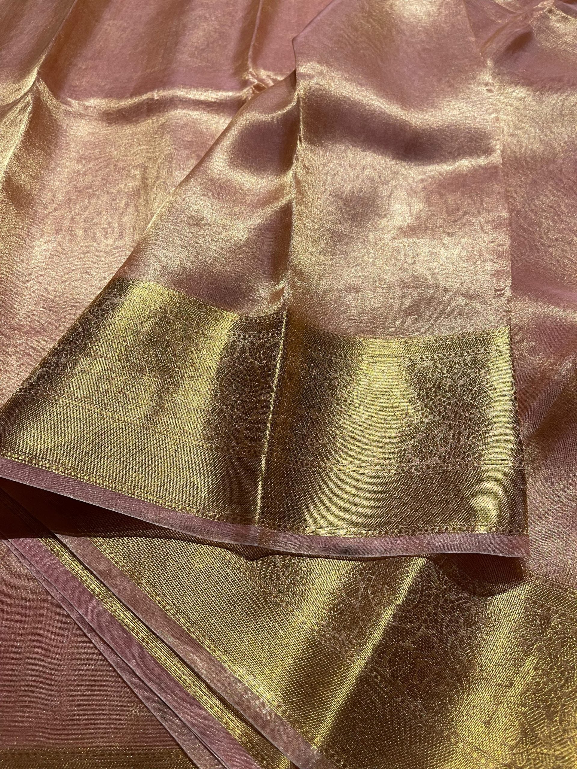 KALKI-ROSEGOLD PINK BRIDAL EDIT SAREE - Image 4