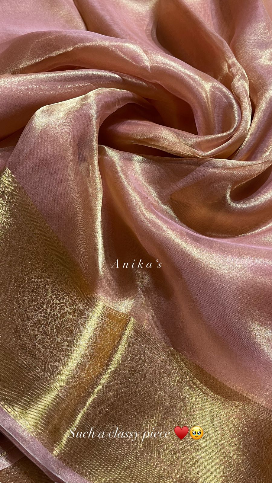 KALKI-ROSEGOLD PINK BRIDAL EDIT SAREE - Image 5