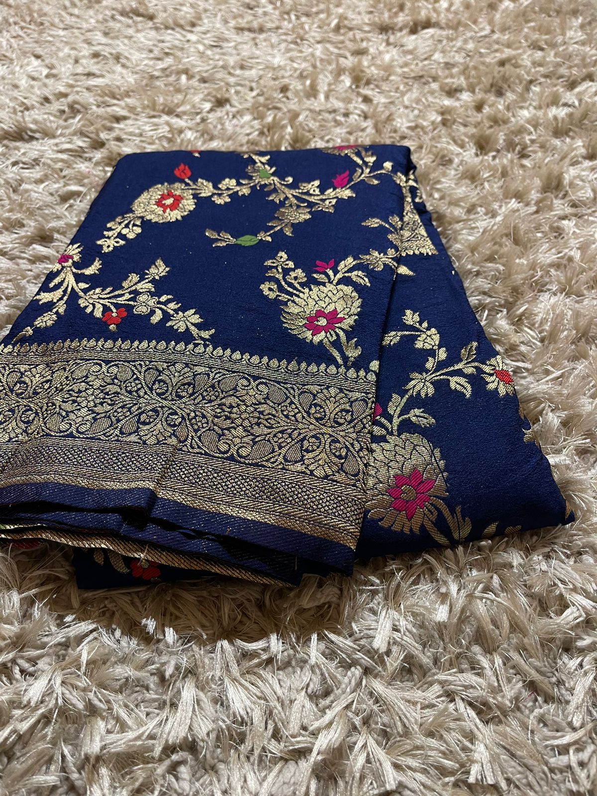 KASI - INK BLUE SAREE - Image 9