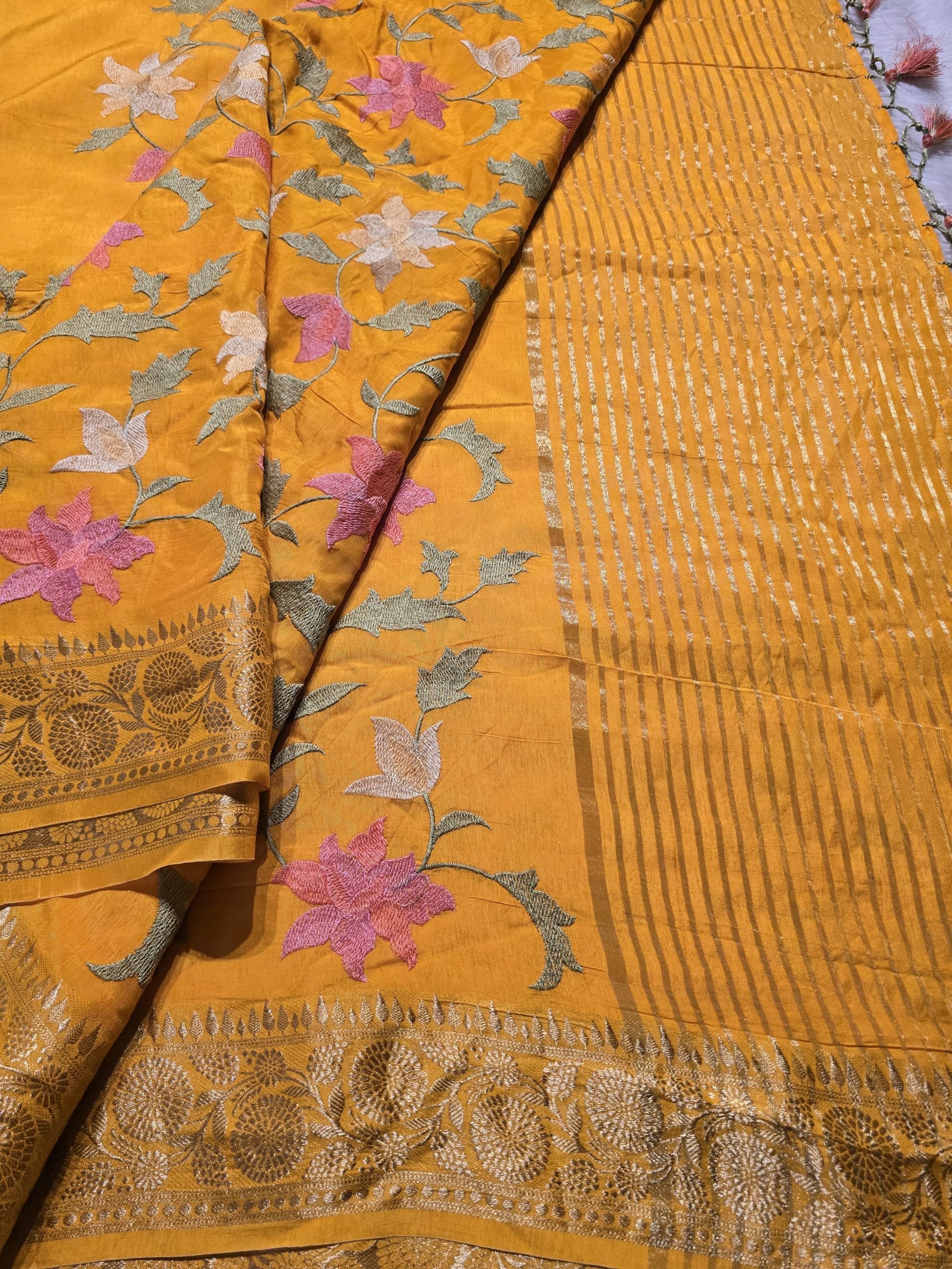 KIRTI-YELLOW SAREE - Image 3