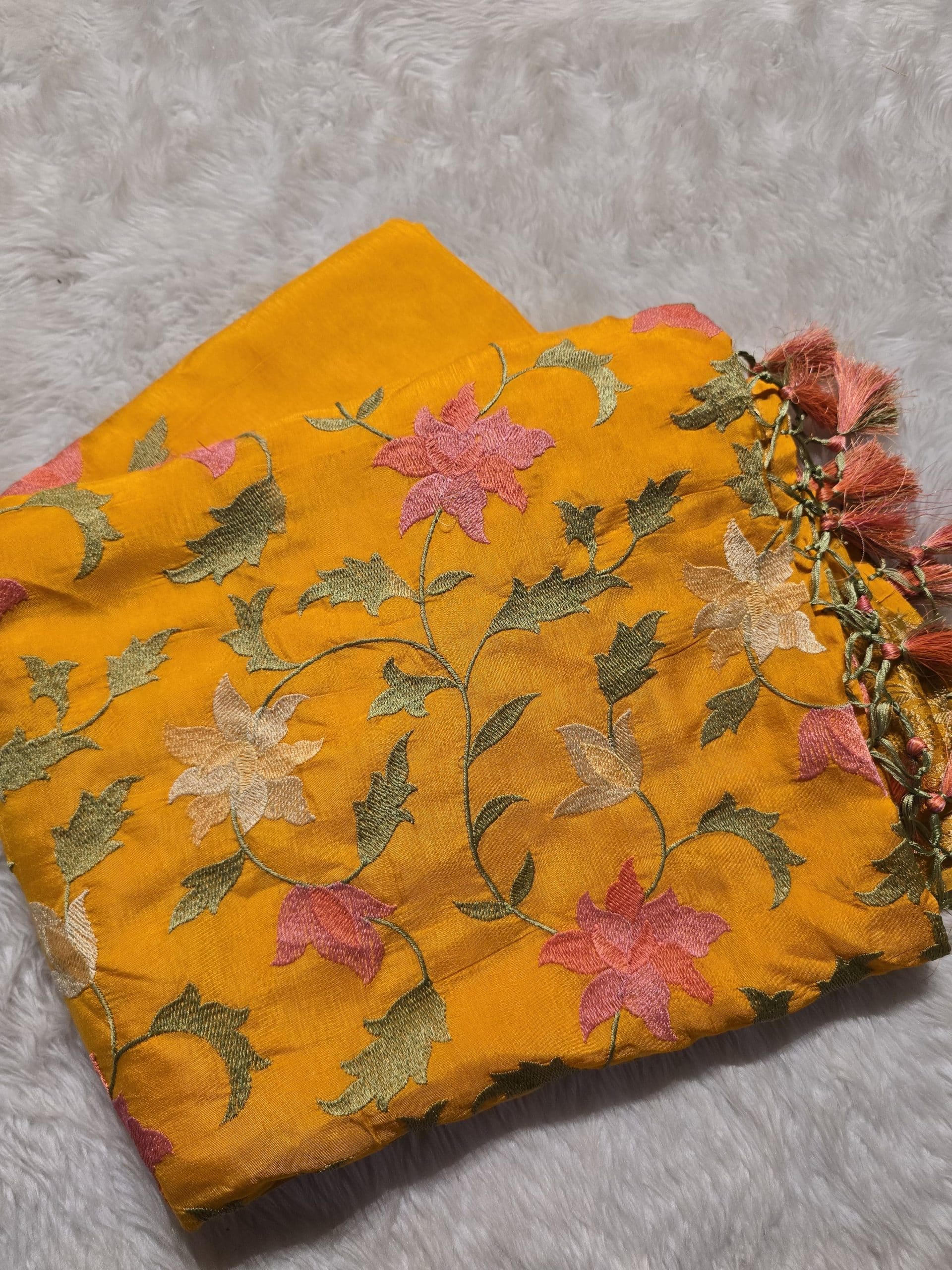 KIRTI-YELLOW SAREE - Image 4