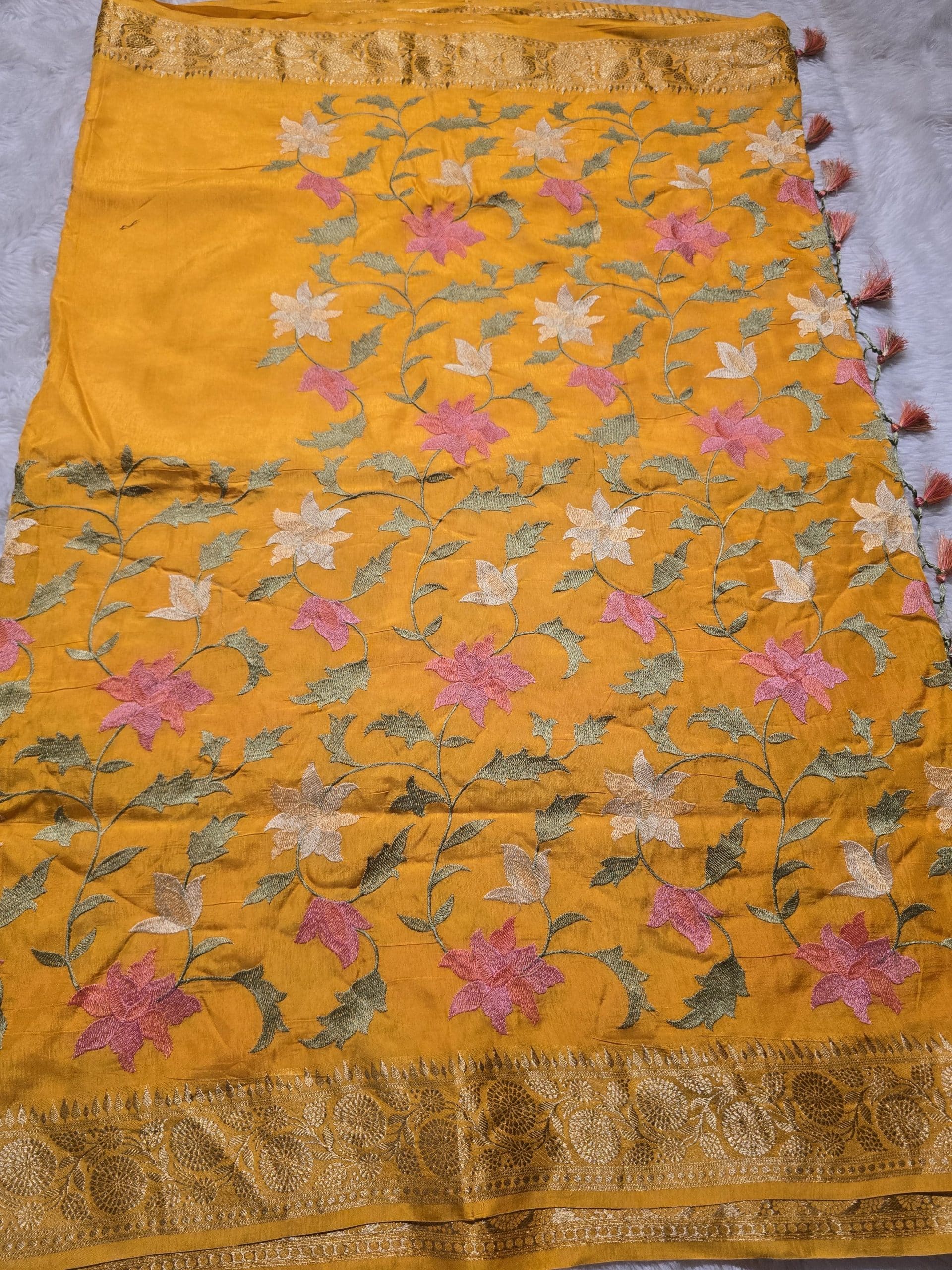 KIRTI-YELLOW SAREE - Image 5