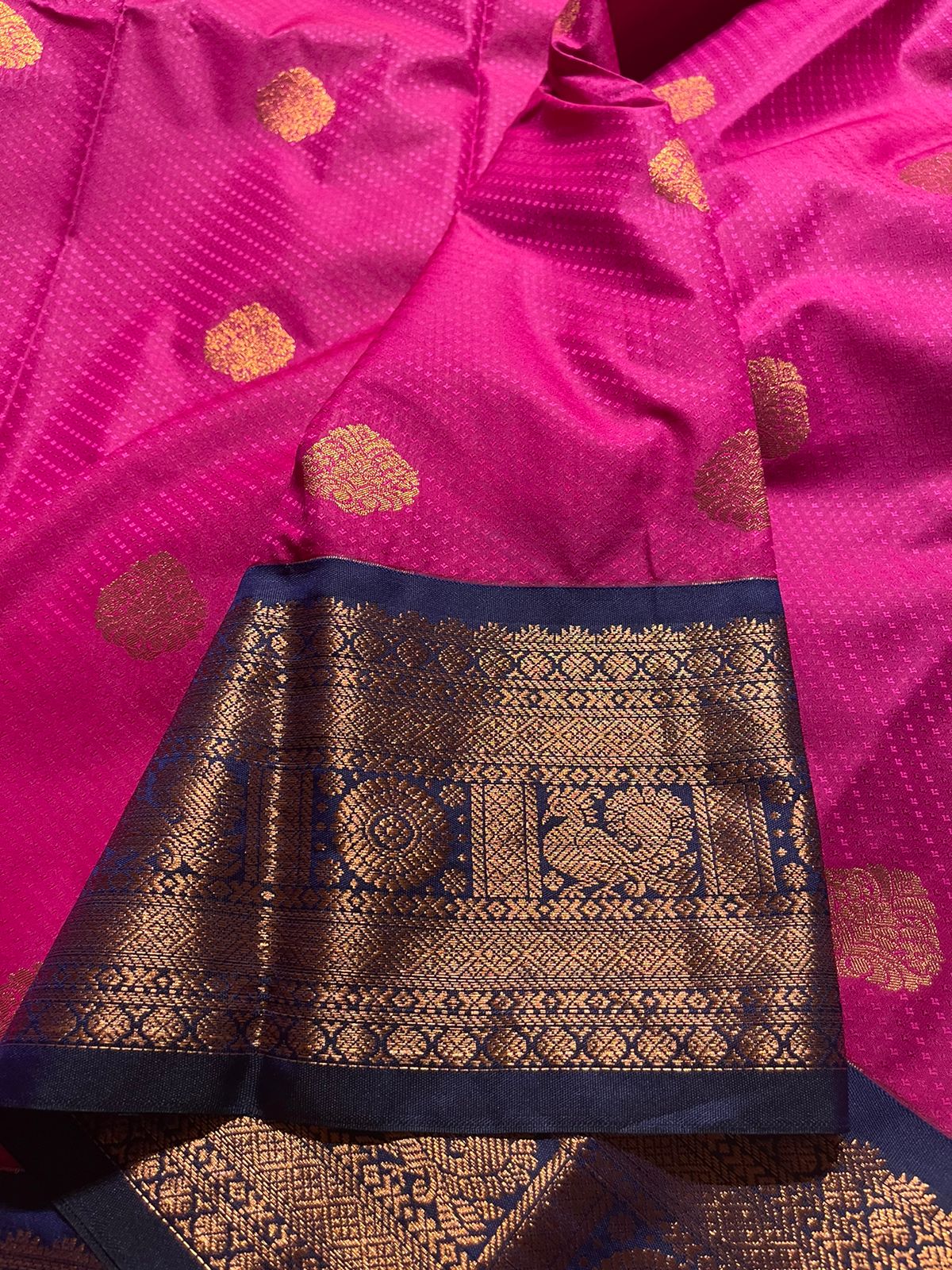 MUHURTH-DARK PINK SAREE - Image 3