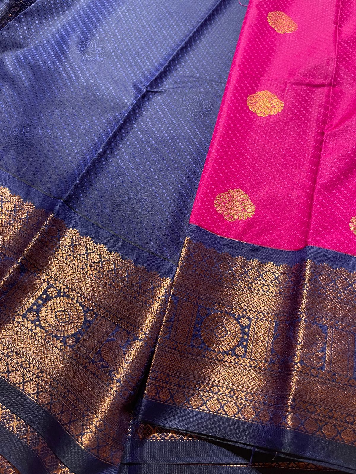 MUHURTH-DARK PINK SAREE - Image 4