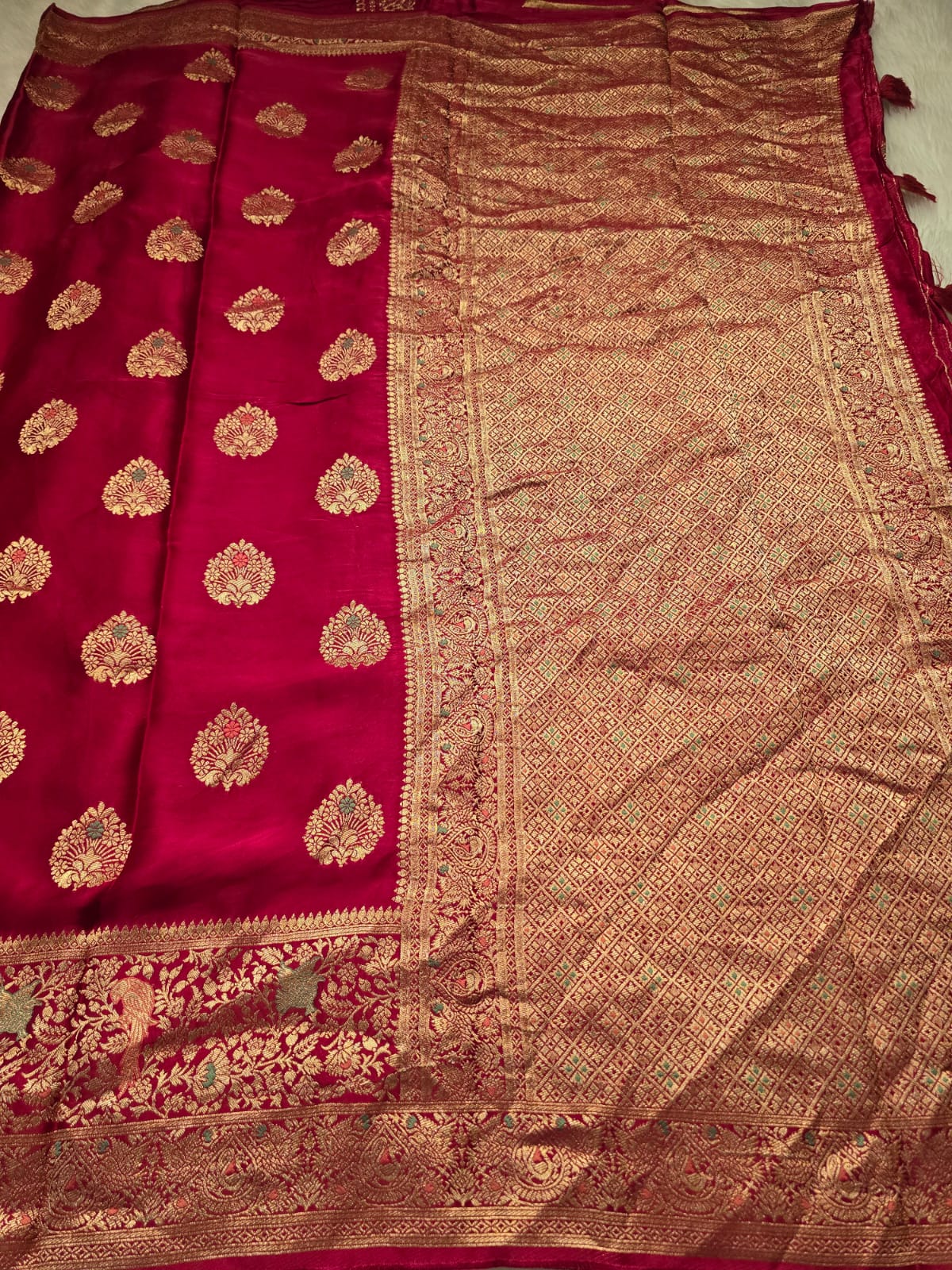 MUSHRO-RANIPINK SAREE - Image 3