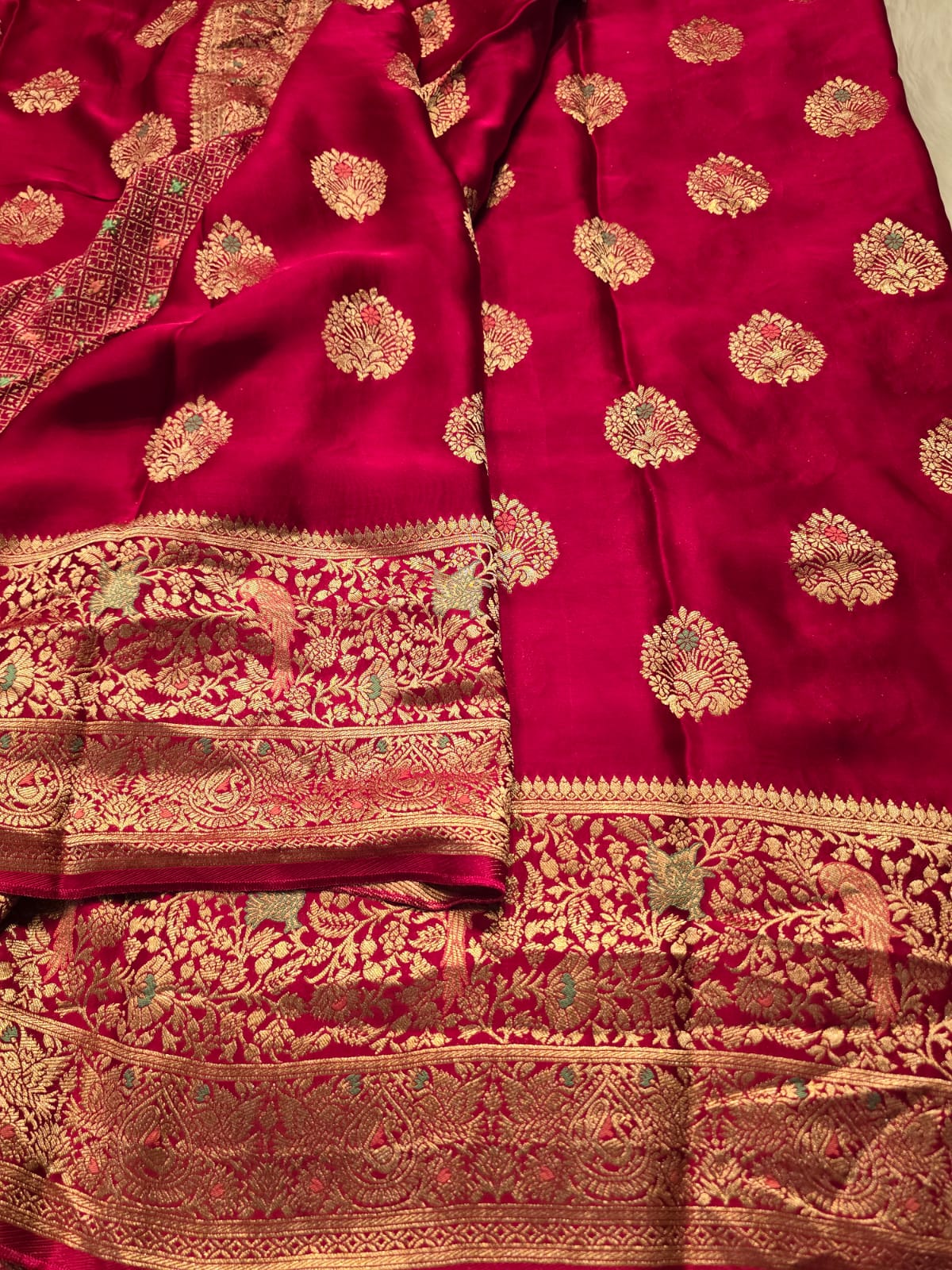 MUSHRO-RANIPINK SAREE - Image 4