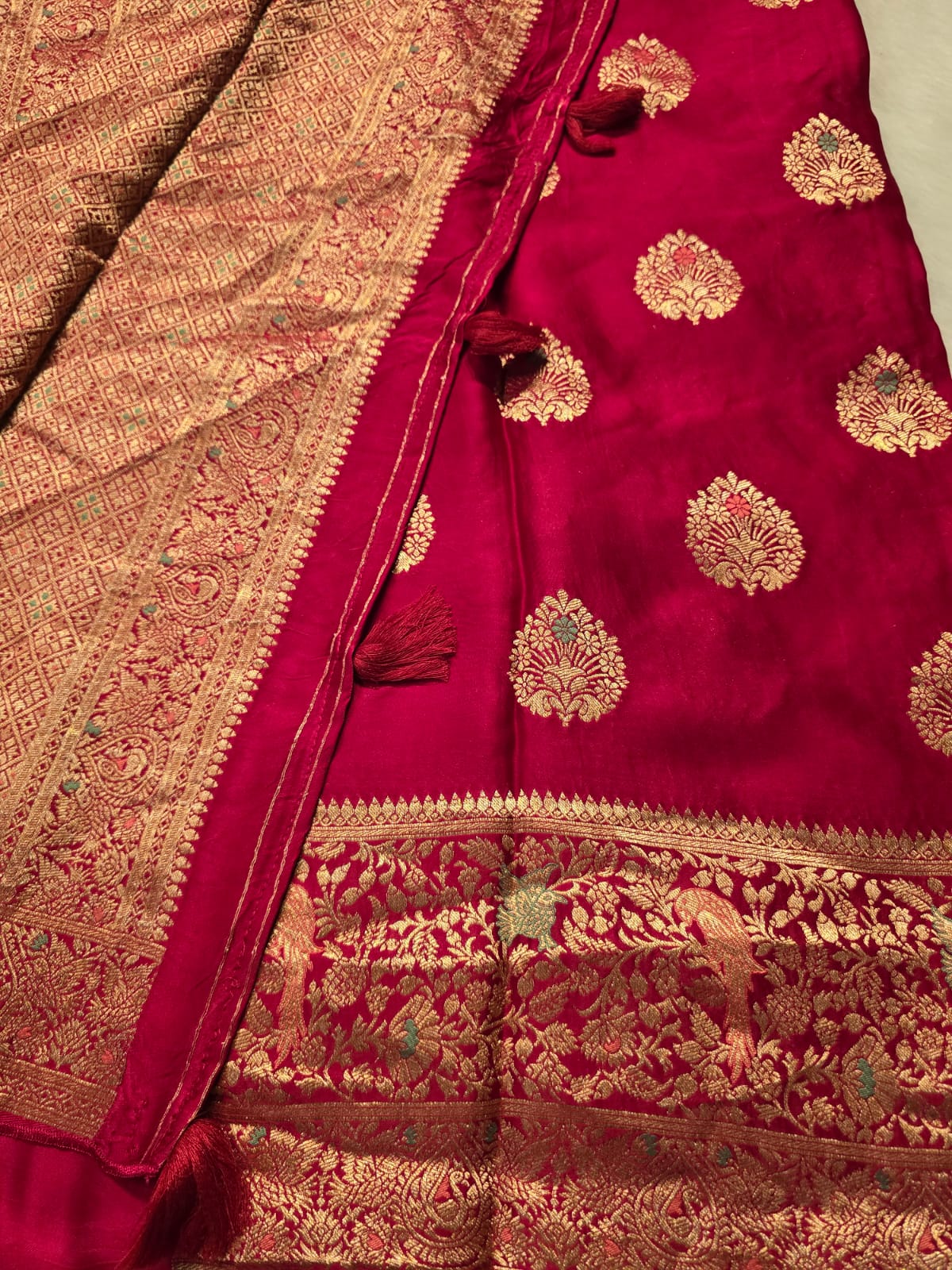 MUSHRO-RANIPINK SAREE - Image 7