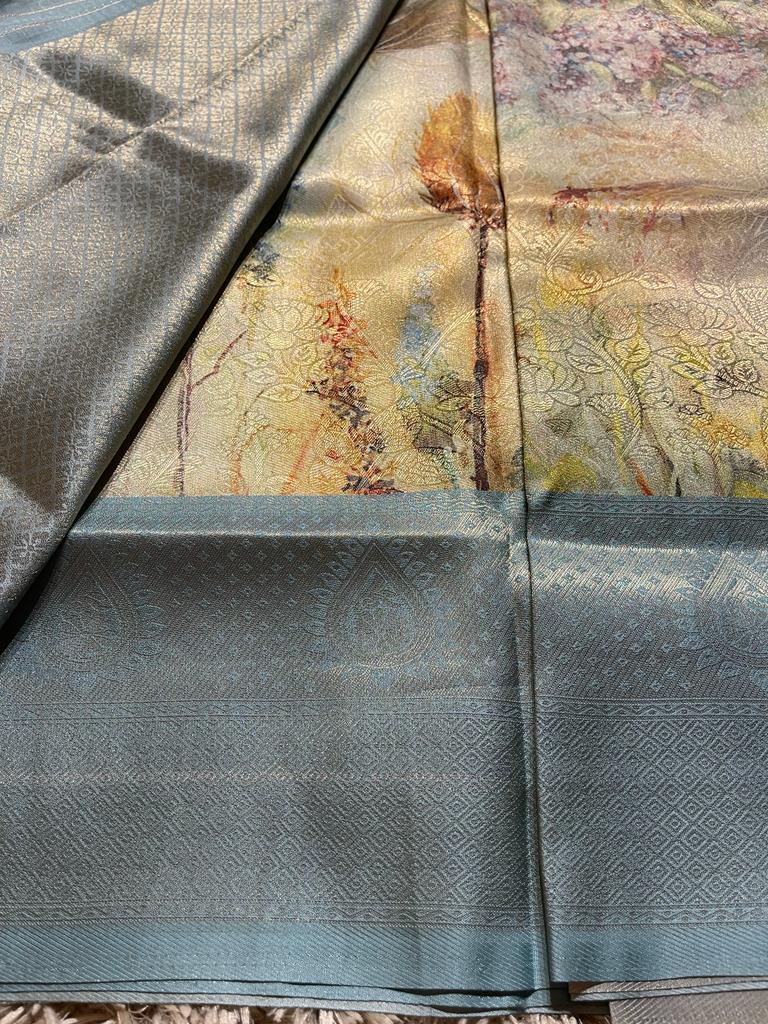 OCTANE-PASTEL BLUE SAREE - Image 3