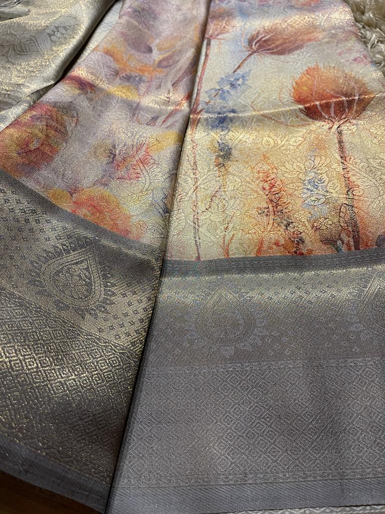 OCTANE-PASTEL GREY SAREE - Image 7