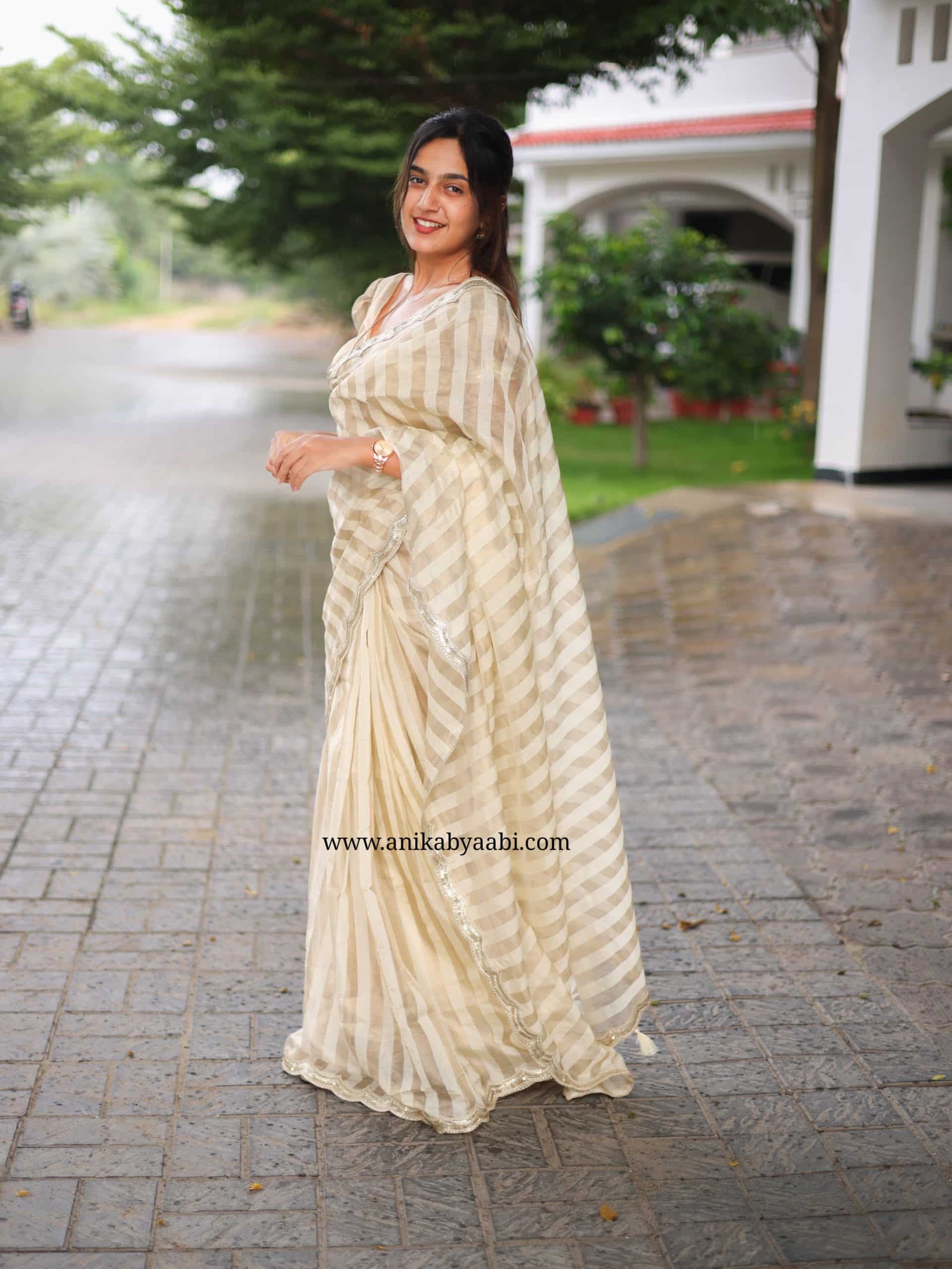 ONAM SERIES- TRISH GOLD SAREE - Image 7