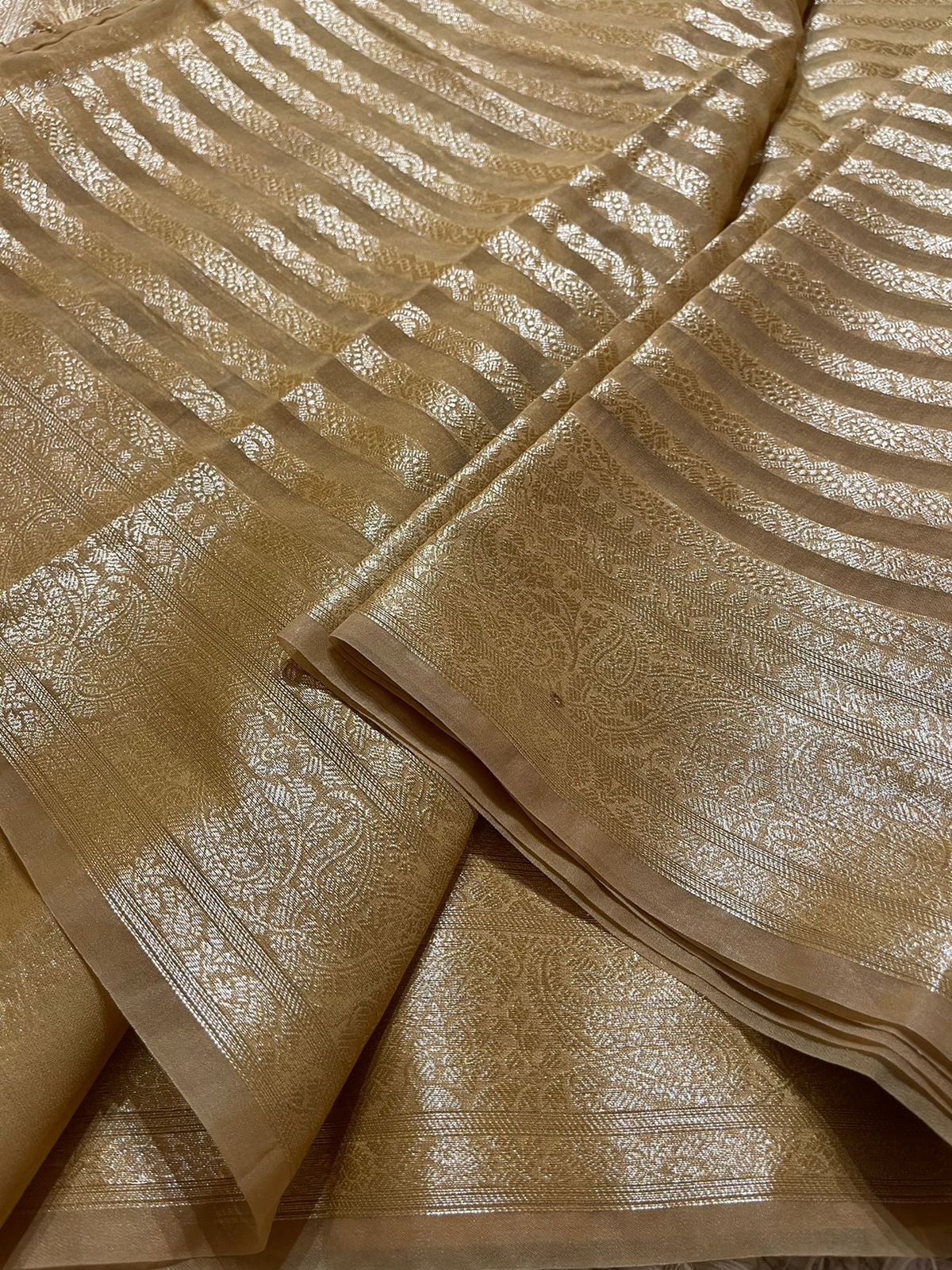 PASTEL GOLD SAREE - Image 3