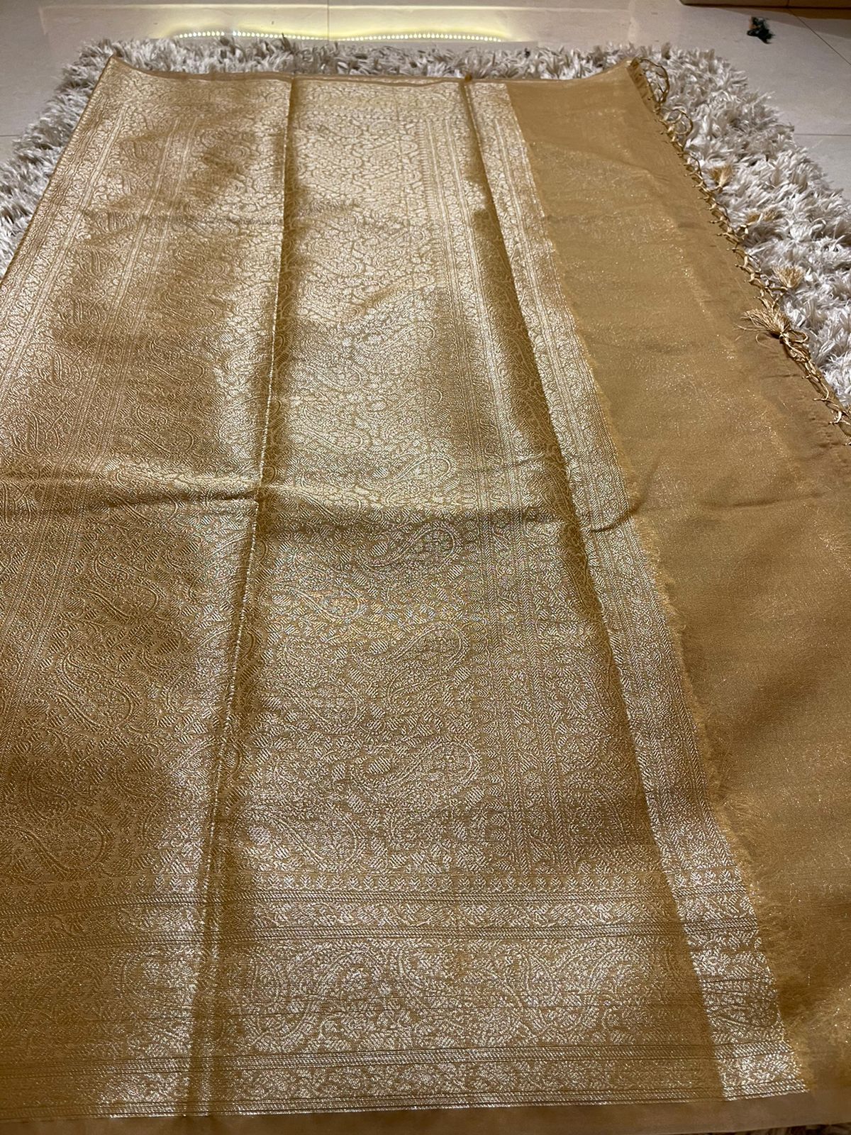 PASTEL GOLD SAREE - Image 5