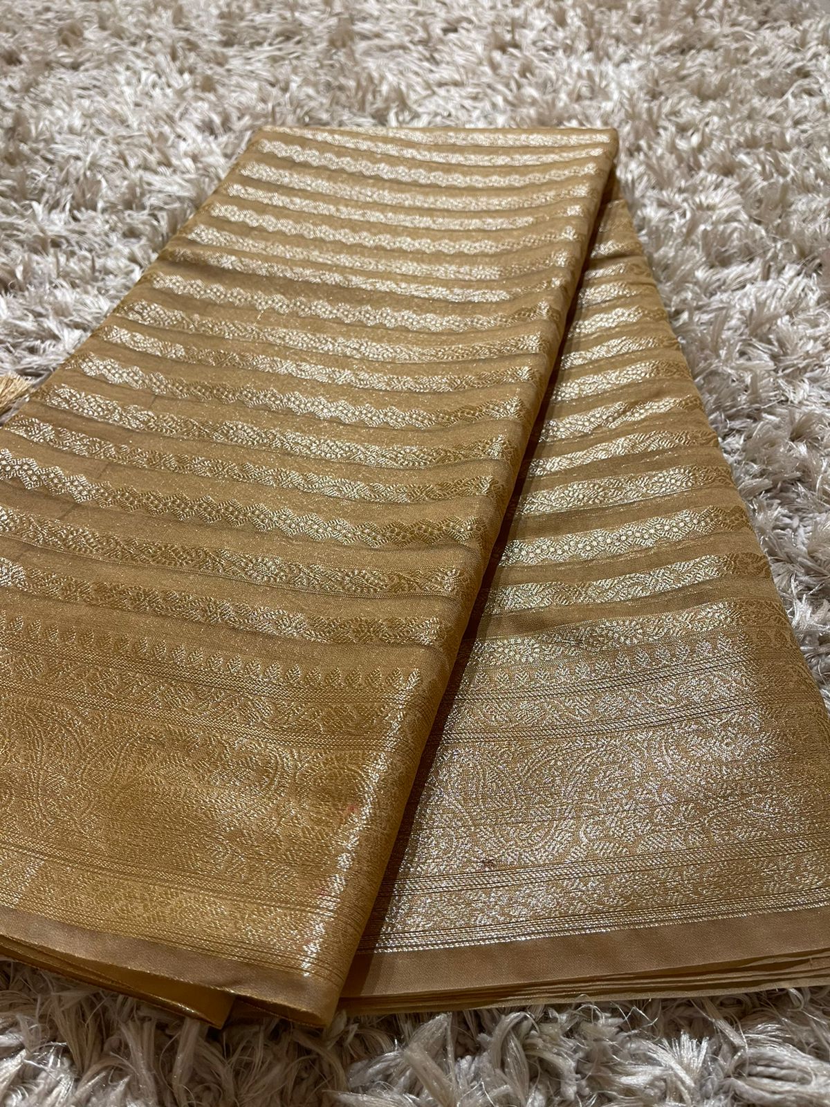 PASTEL GOLD SAREE - Image 6