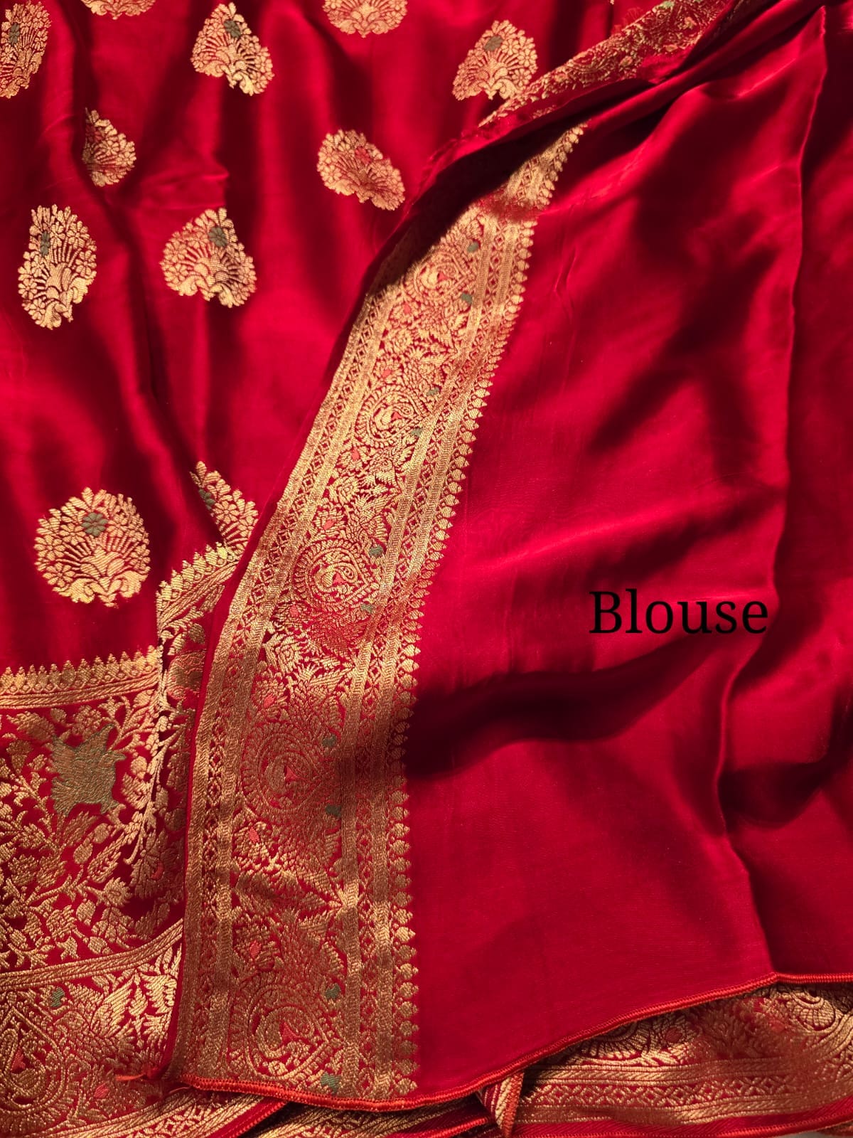 MUSHRO-RED SAREE - Image 5