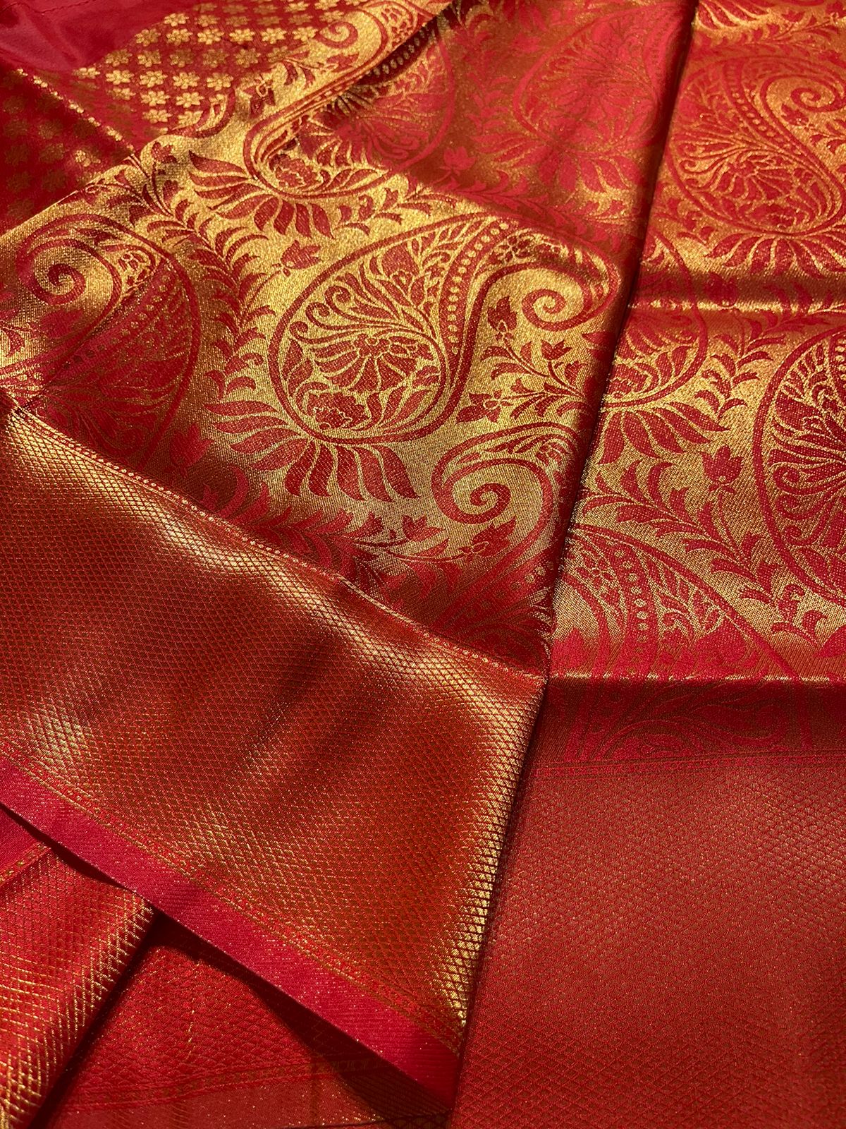 REYA - MIRCHI RED SAREE - Image 4