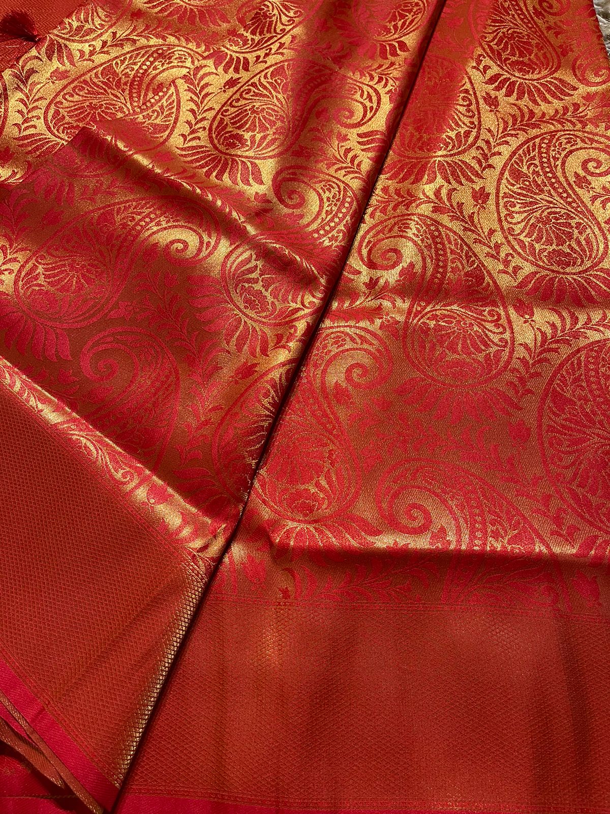 REYA - MIRCHI RED SAREE - Image 5