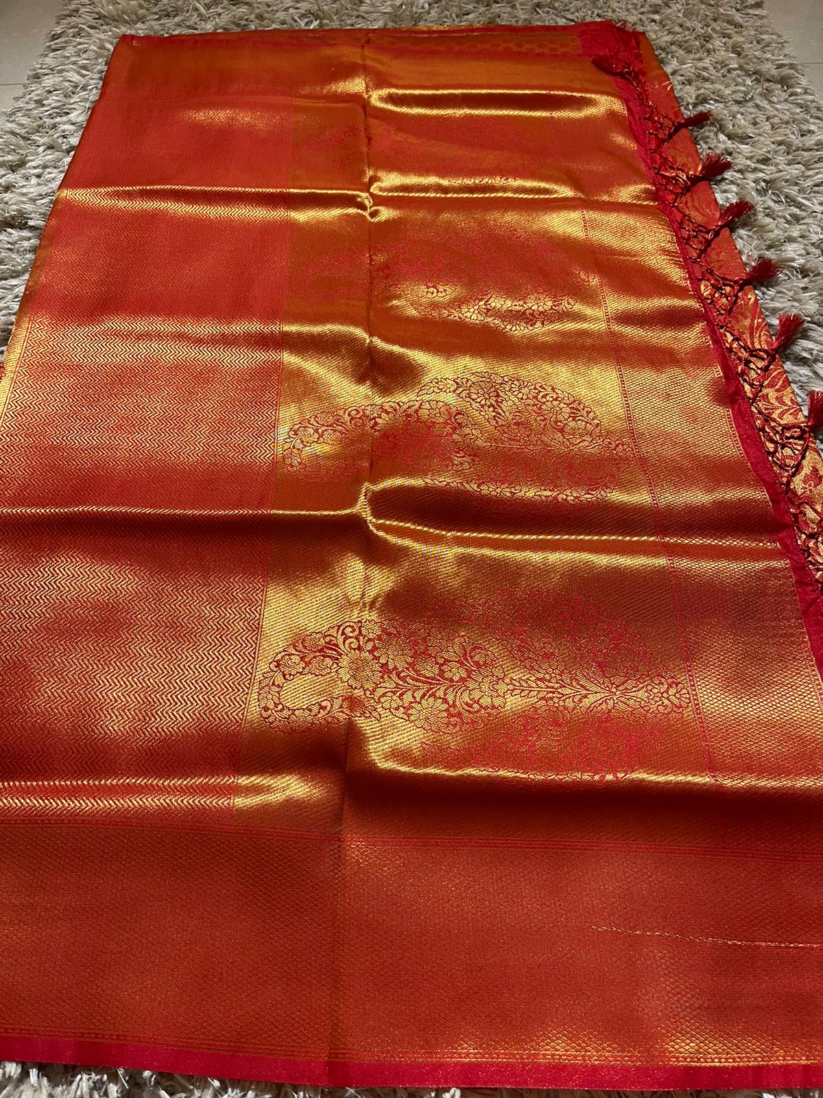 REYA - MIRCHI RED SAREE - Image 6