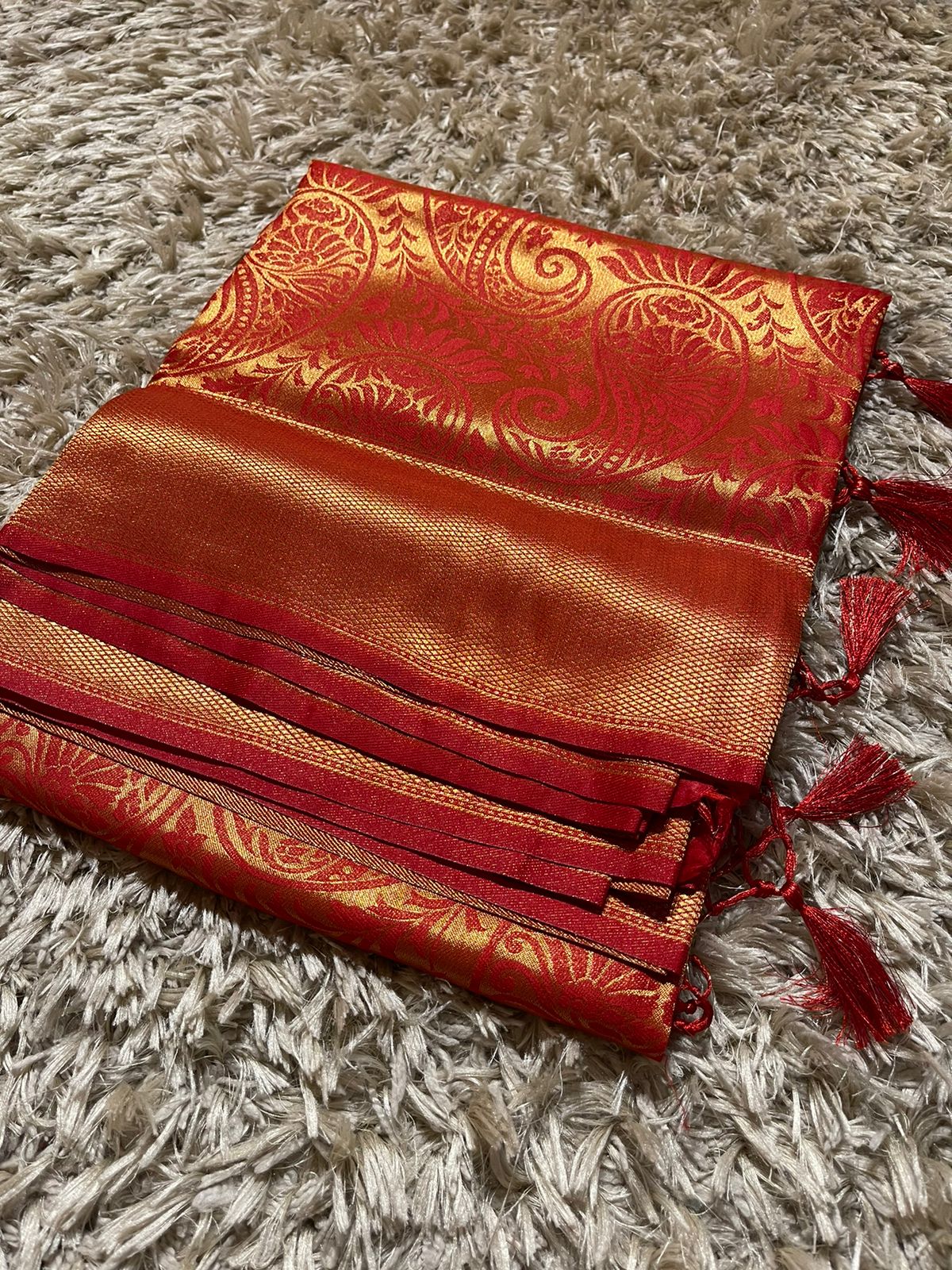 REYA - MIRCHI RED SAREE - Image 7