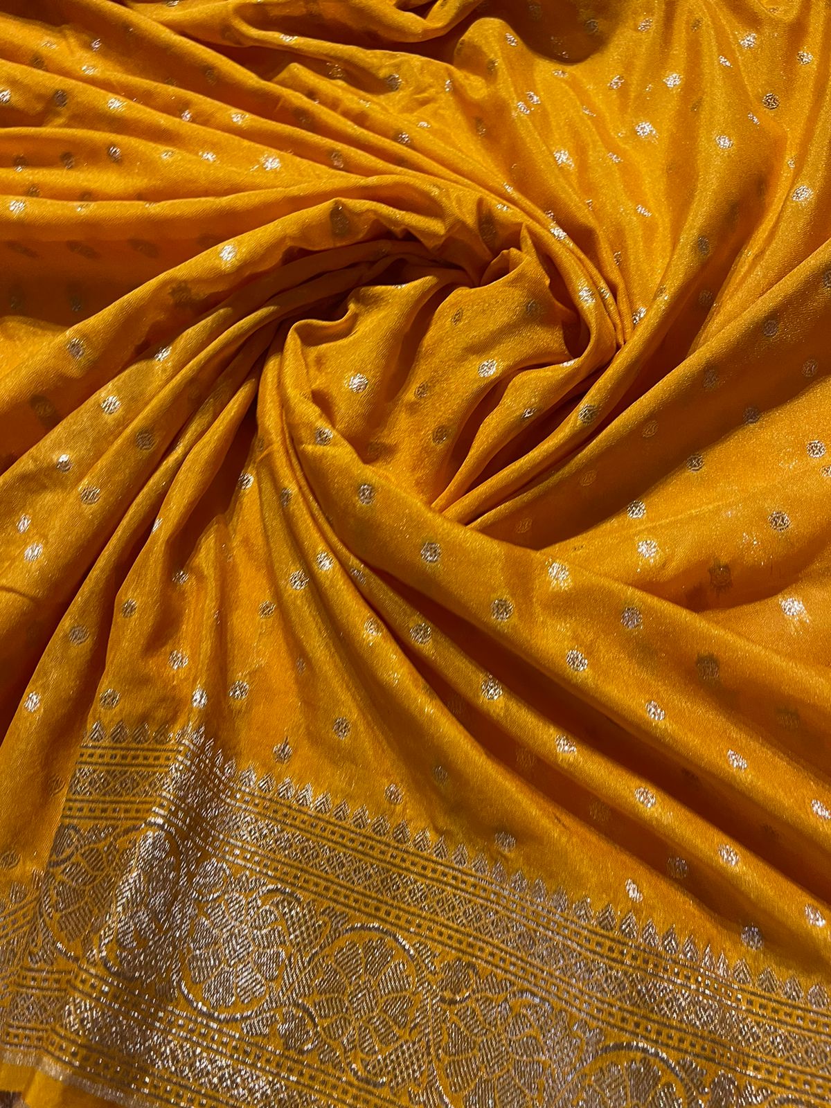 ROOP-DARKYELLOW SAREE - Image 4