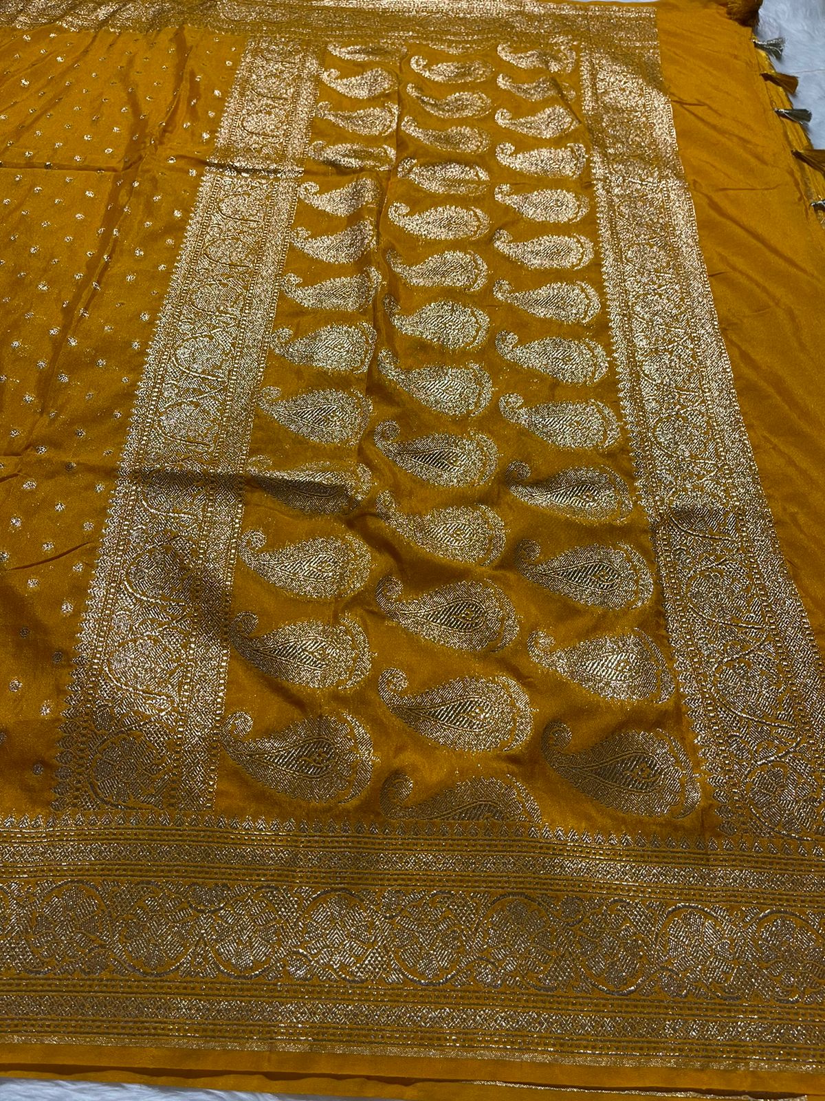 ROOP-DARKYELLOW SAREE - Image 5
