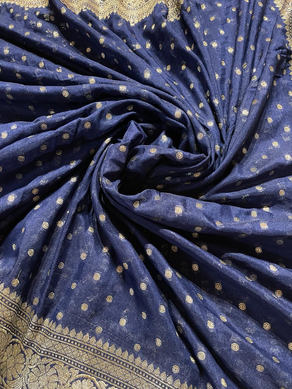 ROOP-NAVY BLUE SAREE - Image 3