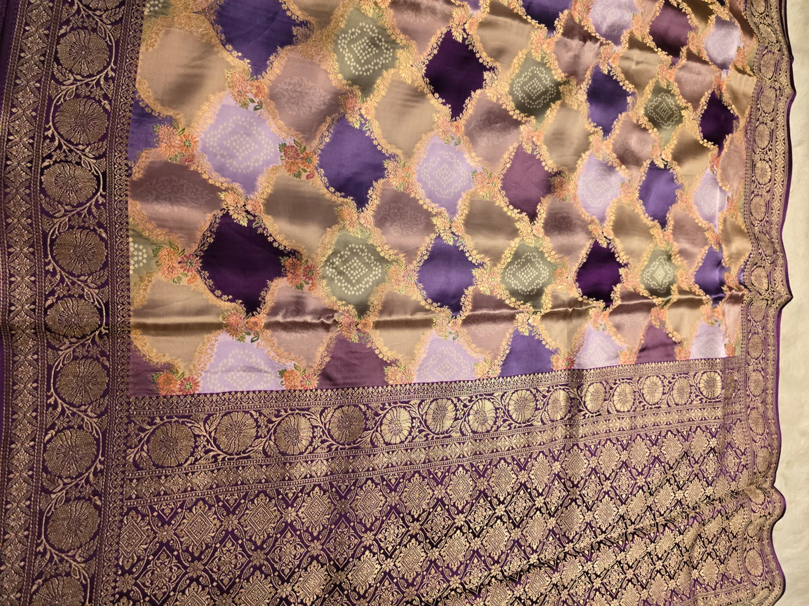 SHADES OF LOVE-PURPLE SAREE - Image 4