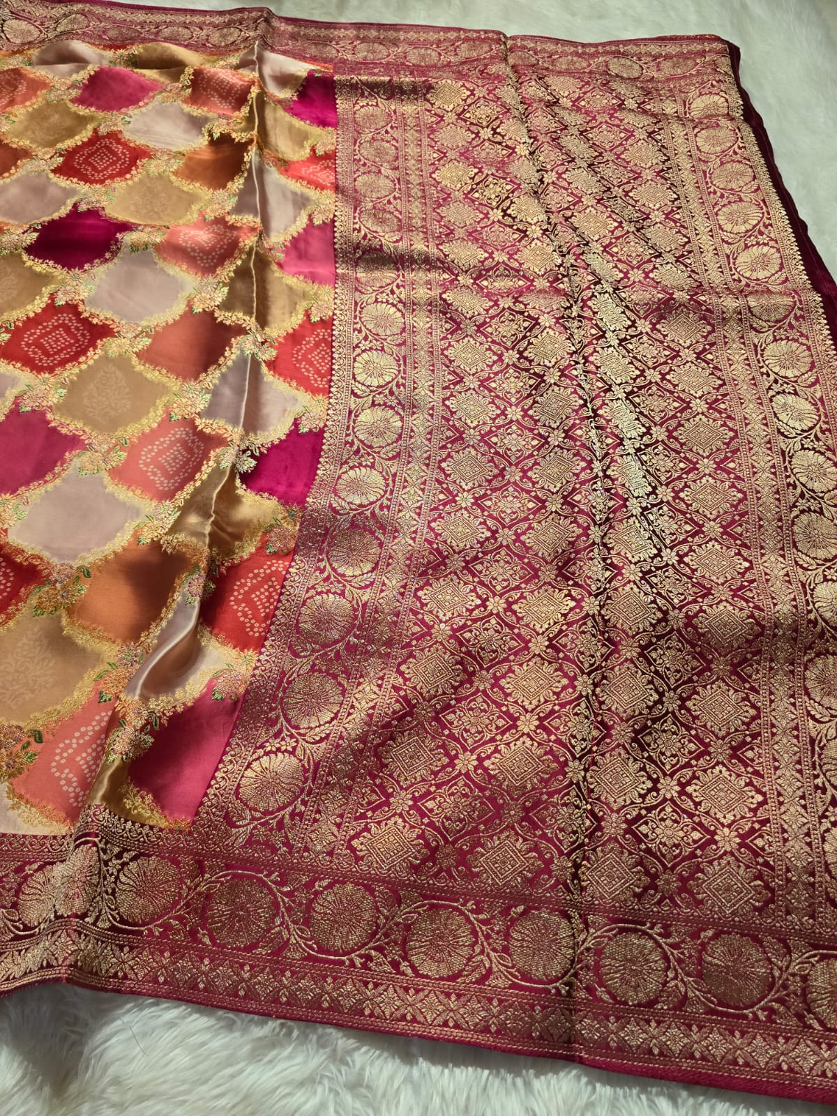 SHADES OF LOVE-RANIPINK SAREE - Image 4