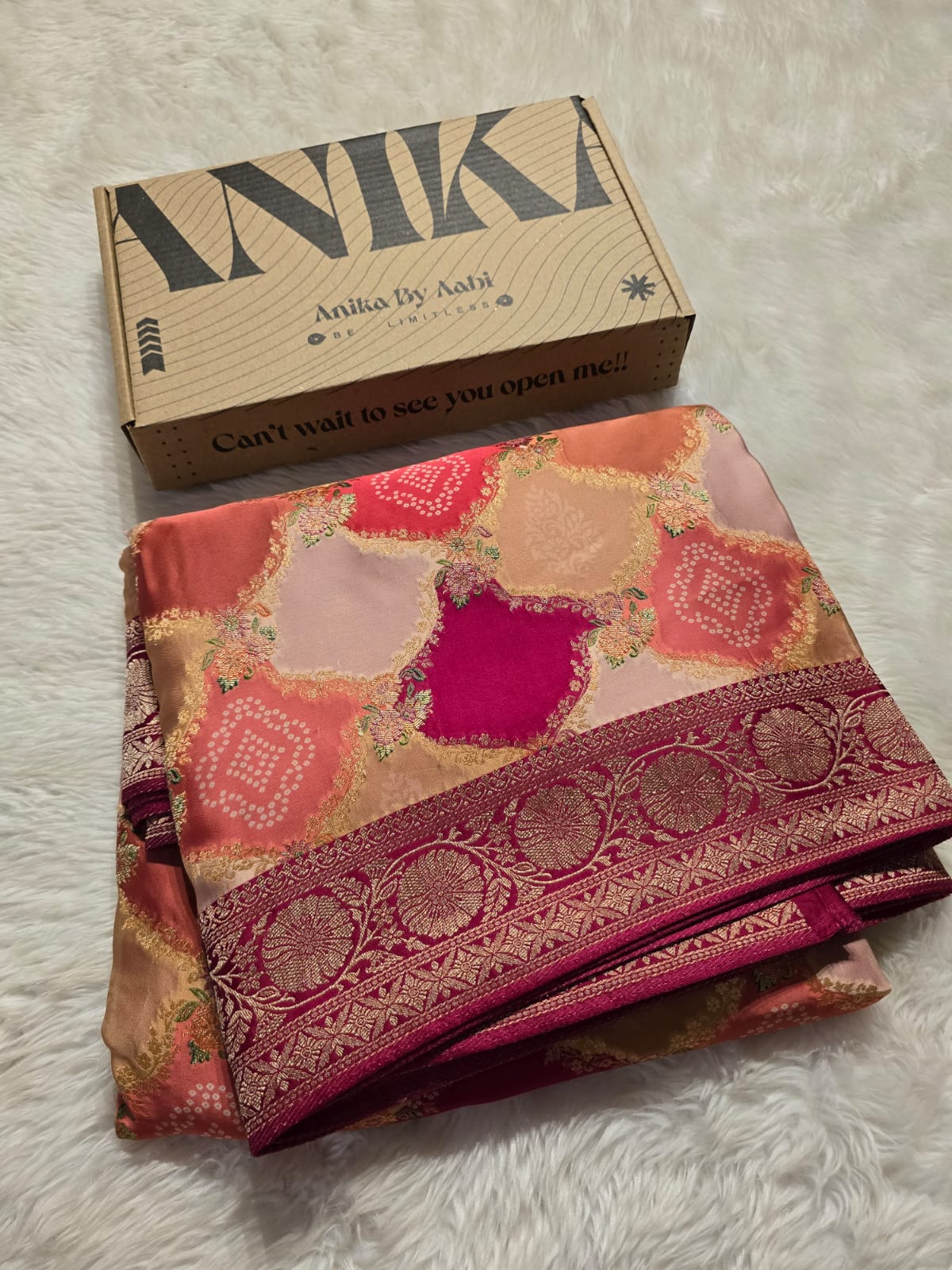 SHADES OF LOVE-RANIPINK SAREE - Image 6