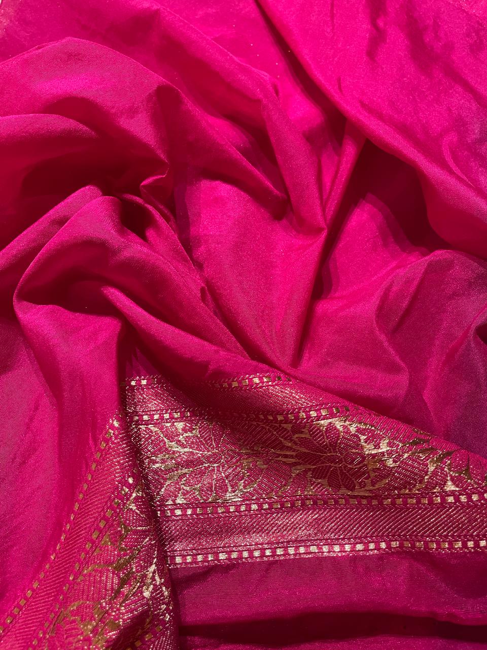 SITA GEORGETTE - TEAL PINK SAREE - Image 4