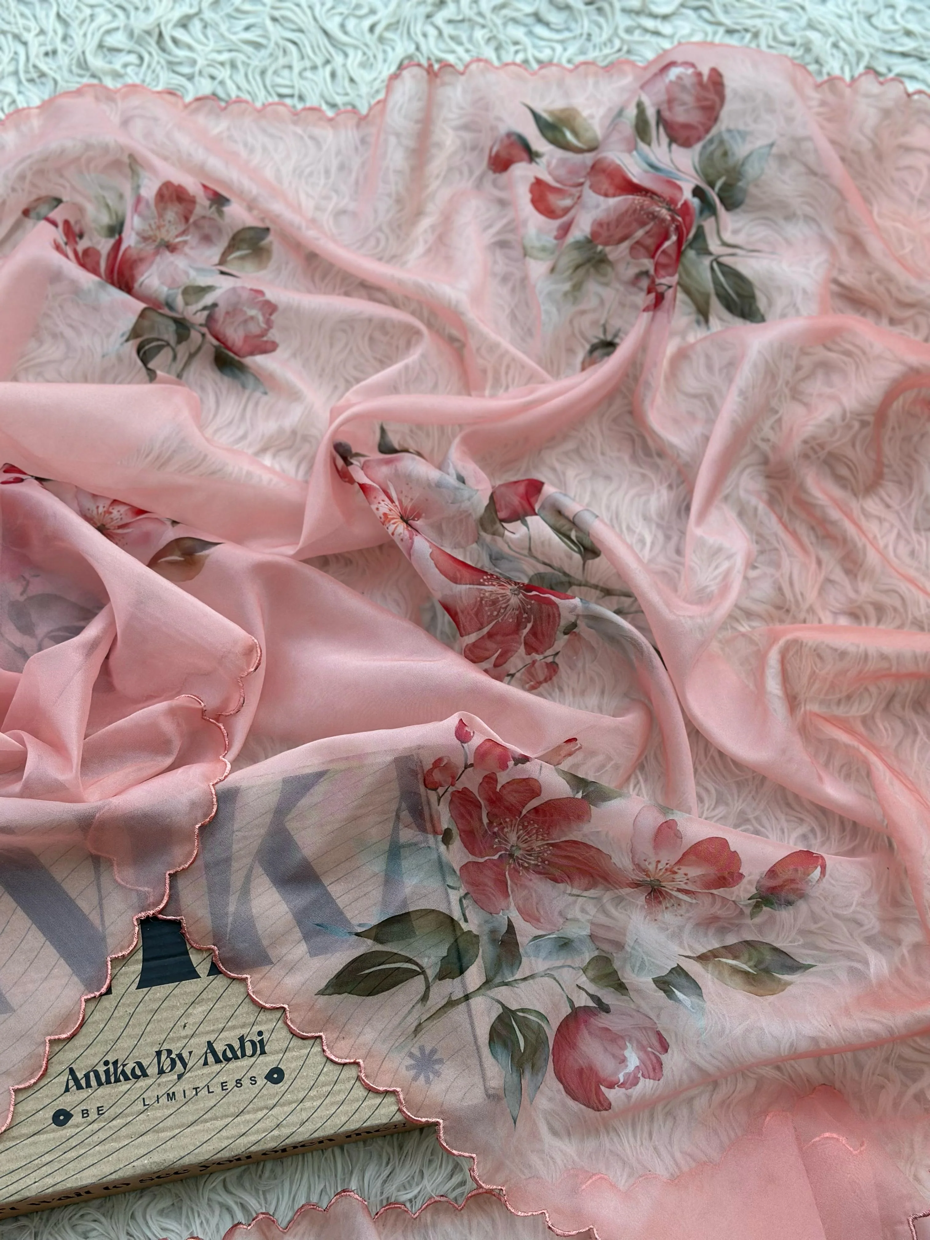 SITARA -PINKPEACH SAREE - Image 4