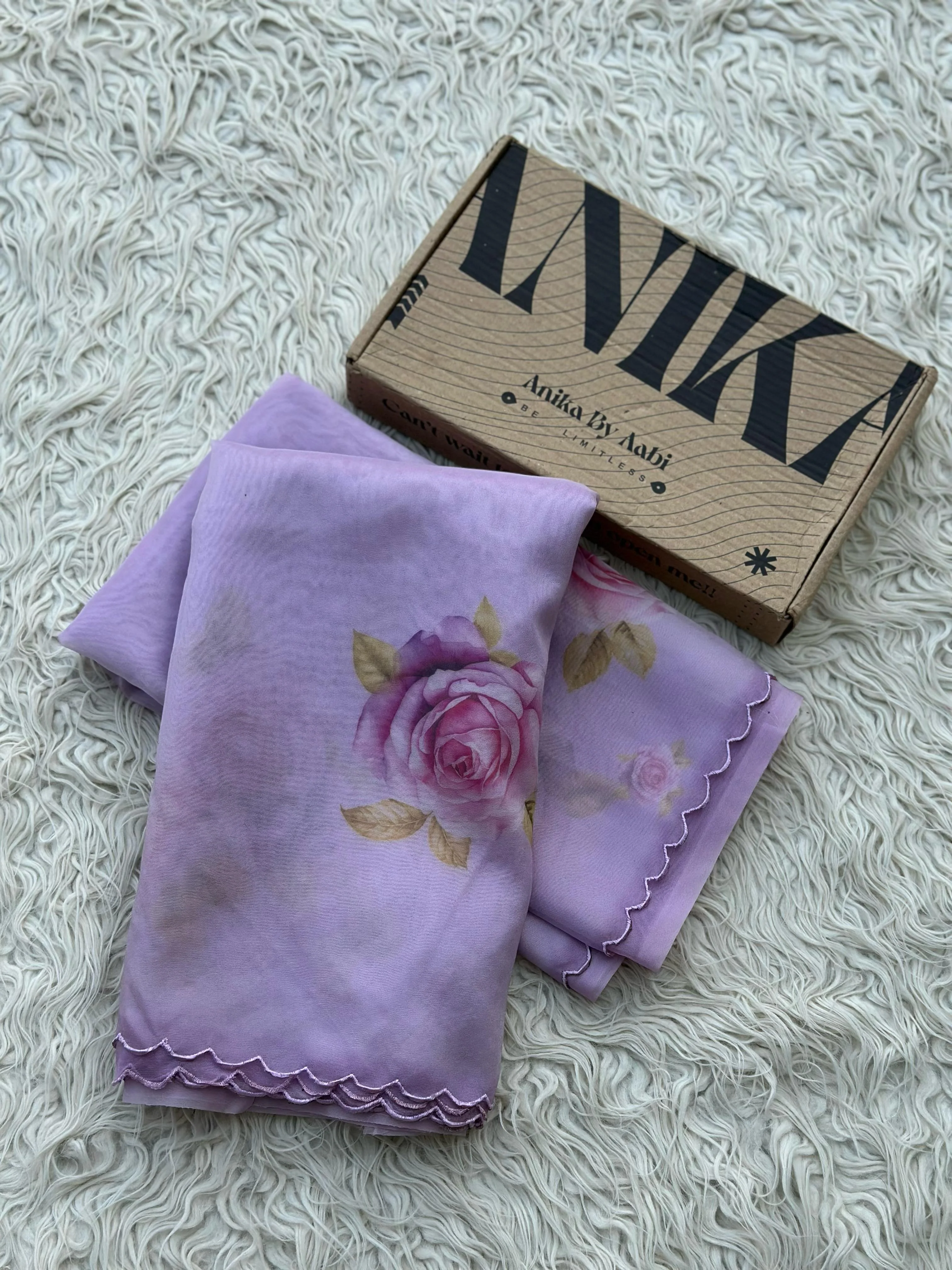 SITARA -LAVENDER SAREE - Image 5